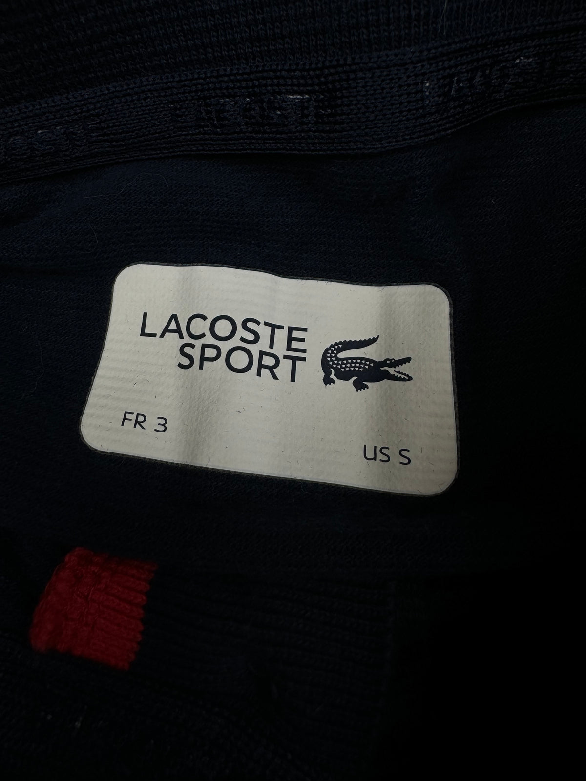 navyblue Lacoste polo {S}
