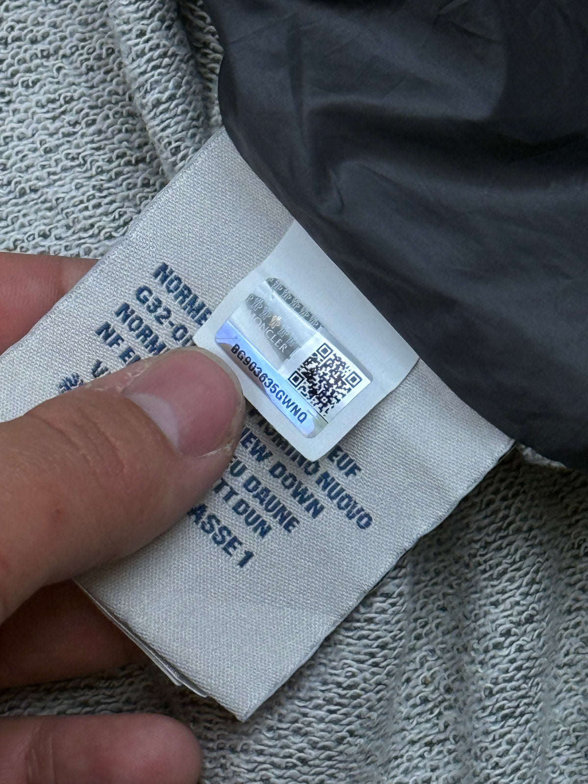 vintage Moncler hybrid sweatjacket