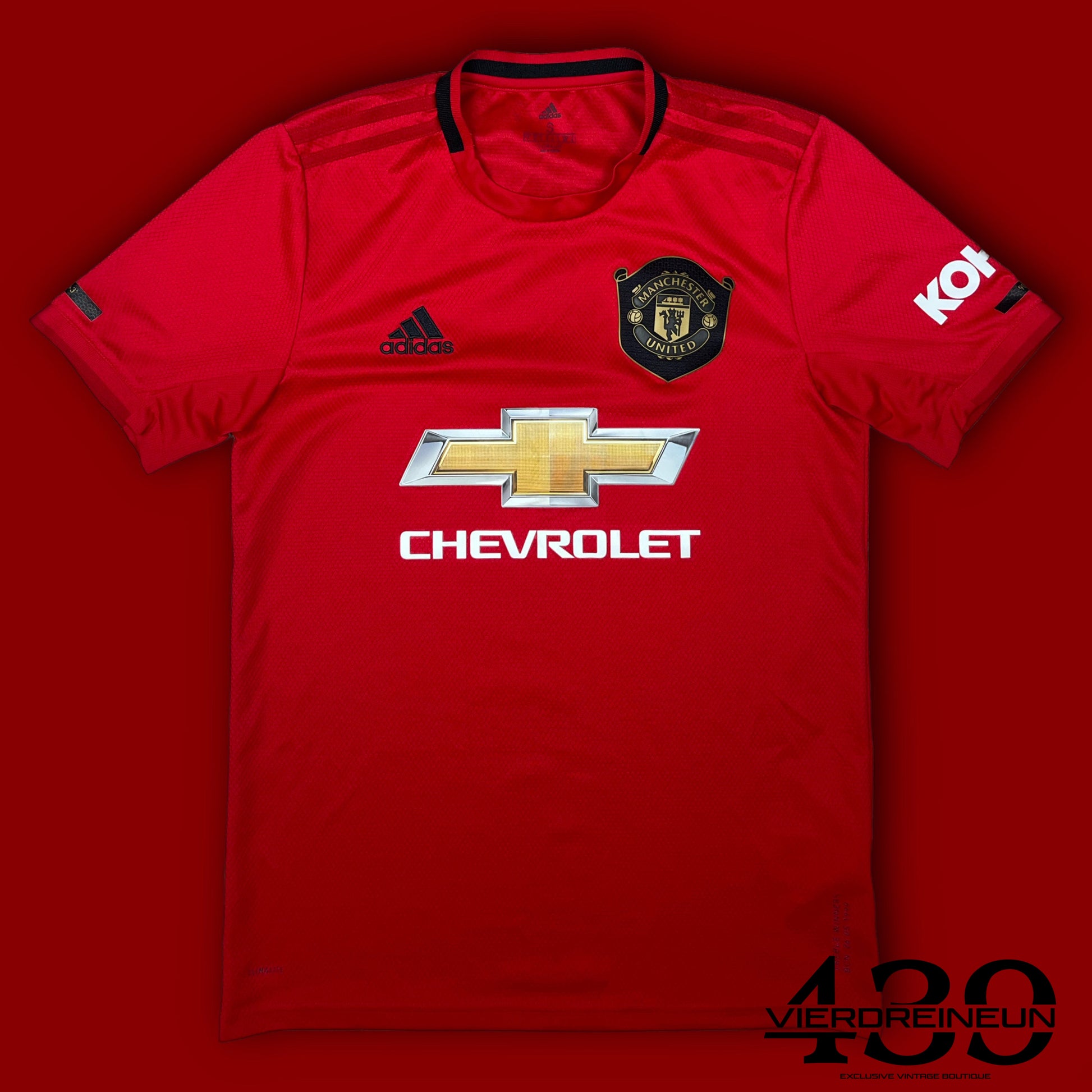 red Manchester United 2019-2020 home jersey {M}