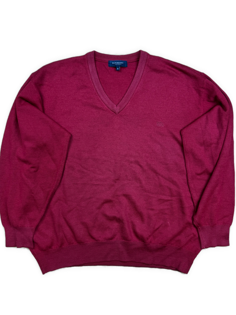 vintage Burberry knittedsweater {L}