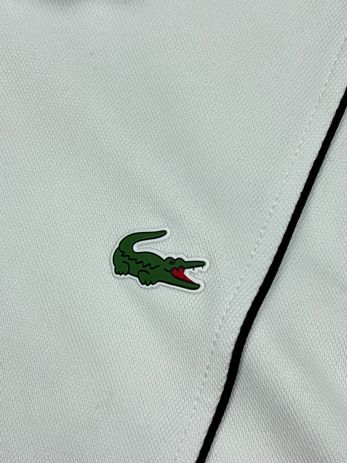 white Lacoste polo {S}
