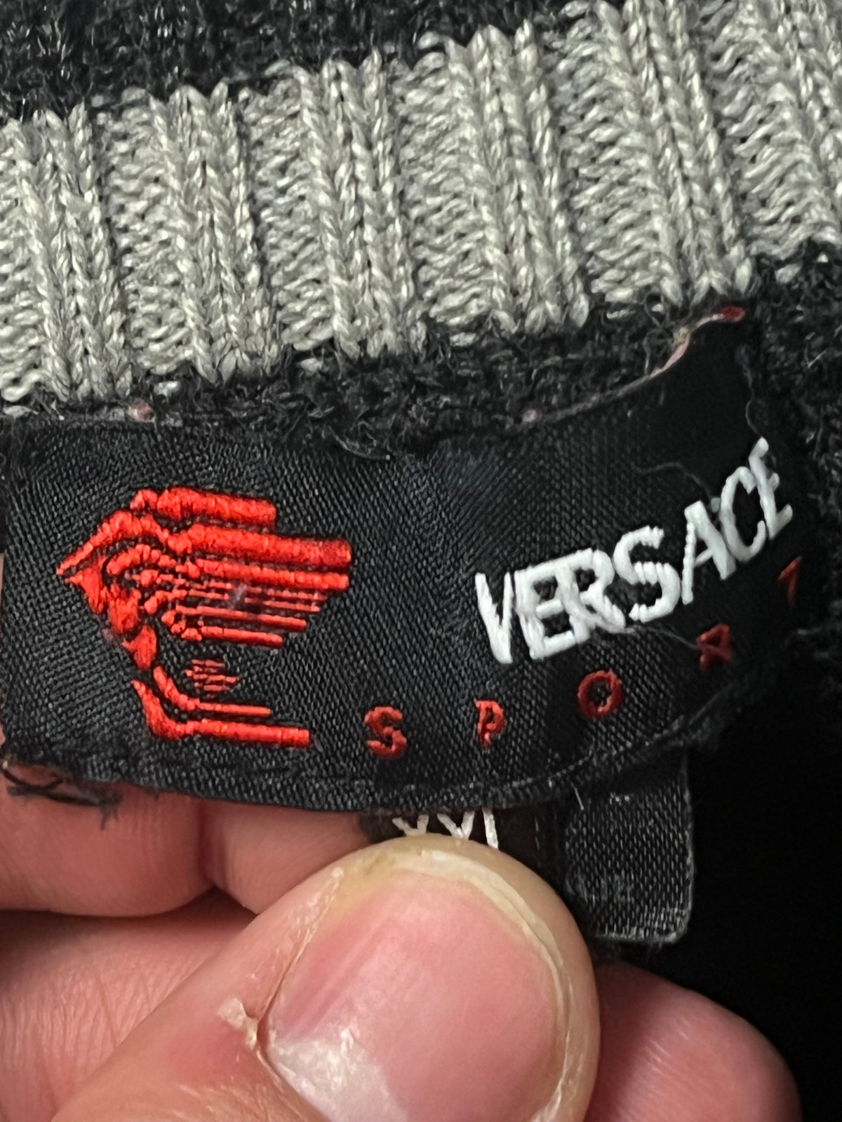 vintage Versace Sport knittedsweater {M}