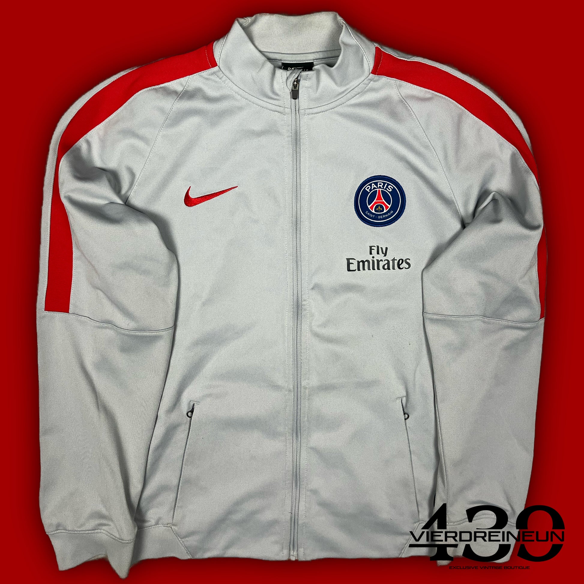 grey Nike PSG Paris Saint Germain trackjacket {XS}