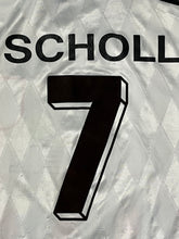Carica l&#39;immagine nel visualizzatore di Gallery, vintage Adidas Fc Bayern Munich SCHOLL 7 1997-1998 away jersey {S}
