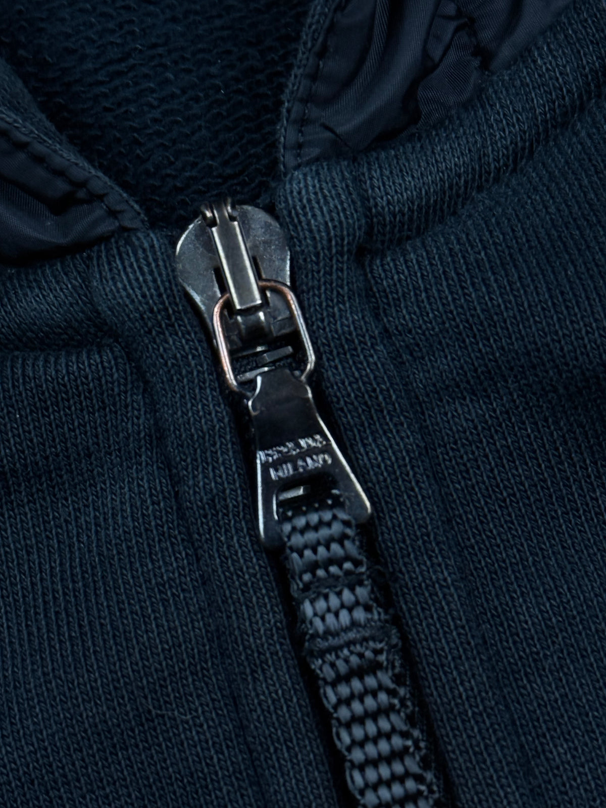 vintage black Prada sweatjacket
