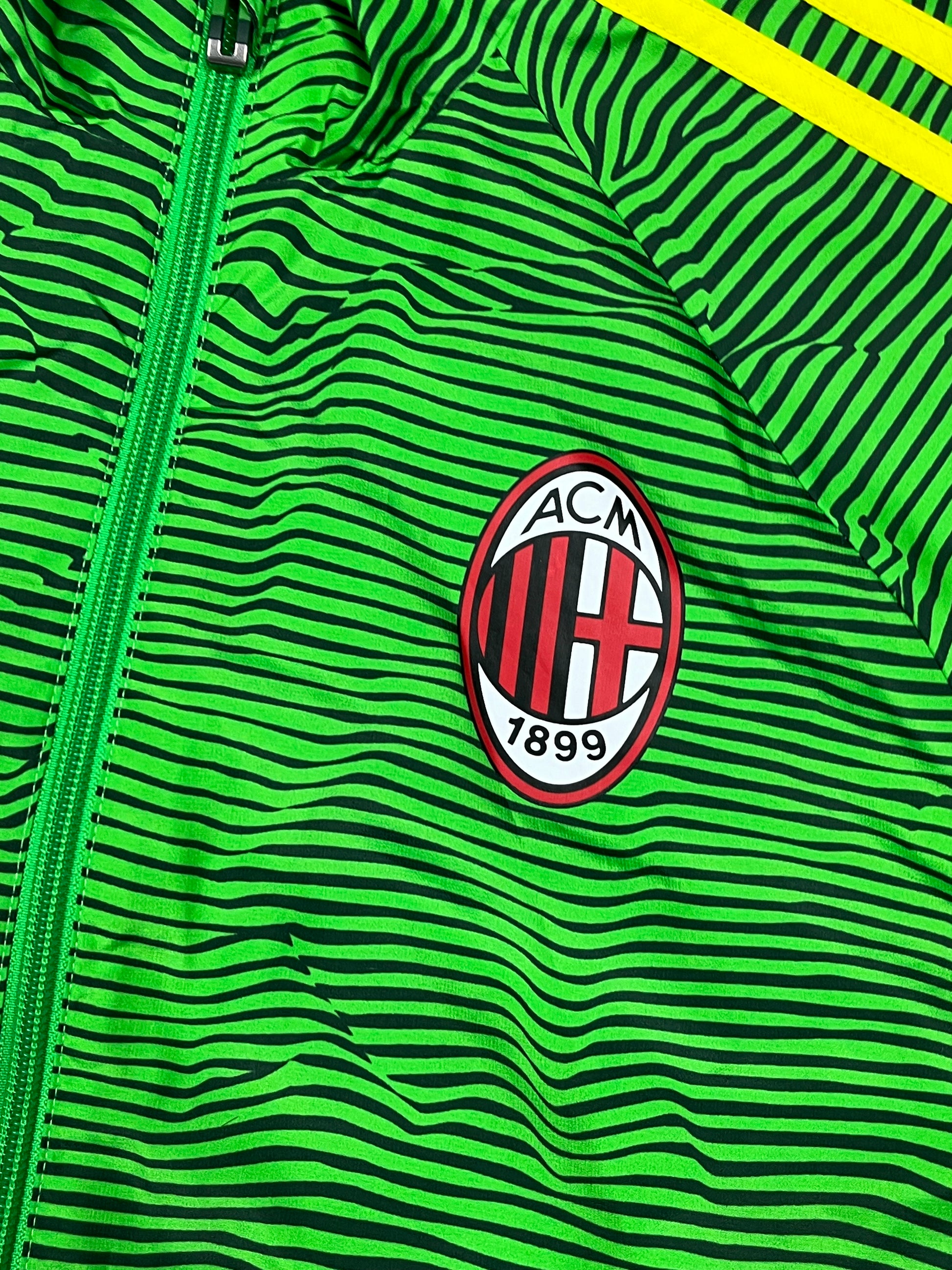 green Adidas Ac Milan windbreaker {S}