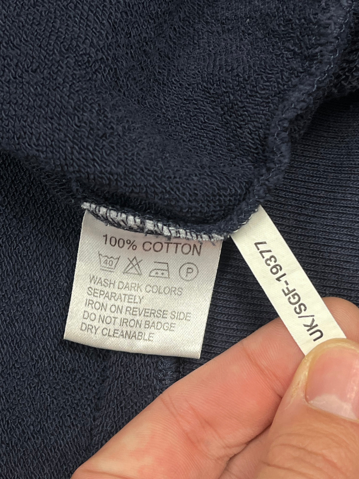 vintage navyblue YSL Yves Saint Laurent sweatjacket {L}