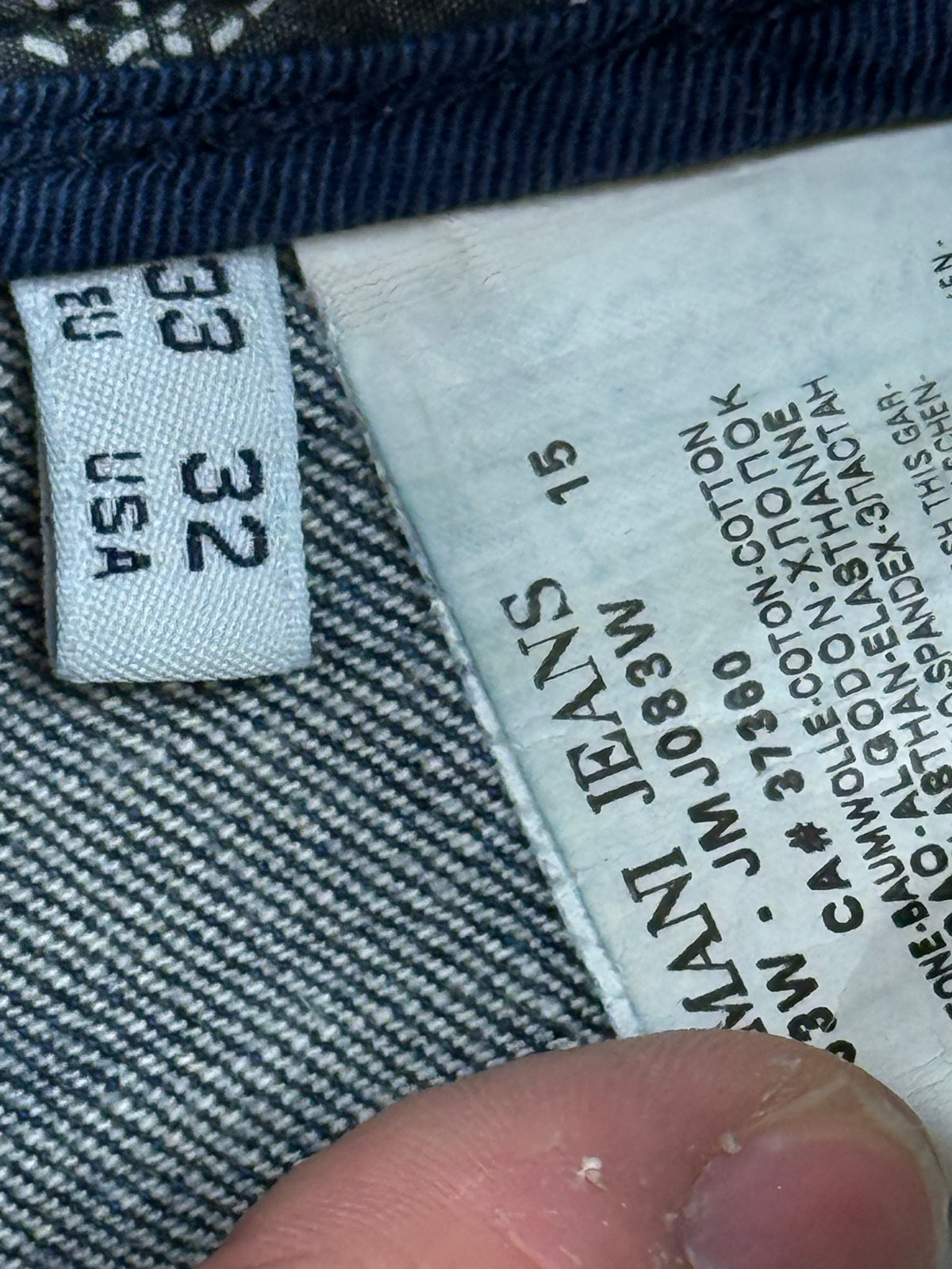 vintage Armani jeans