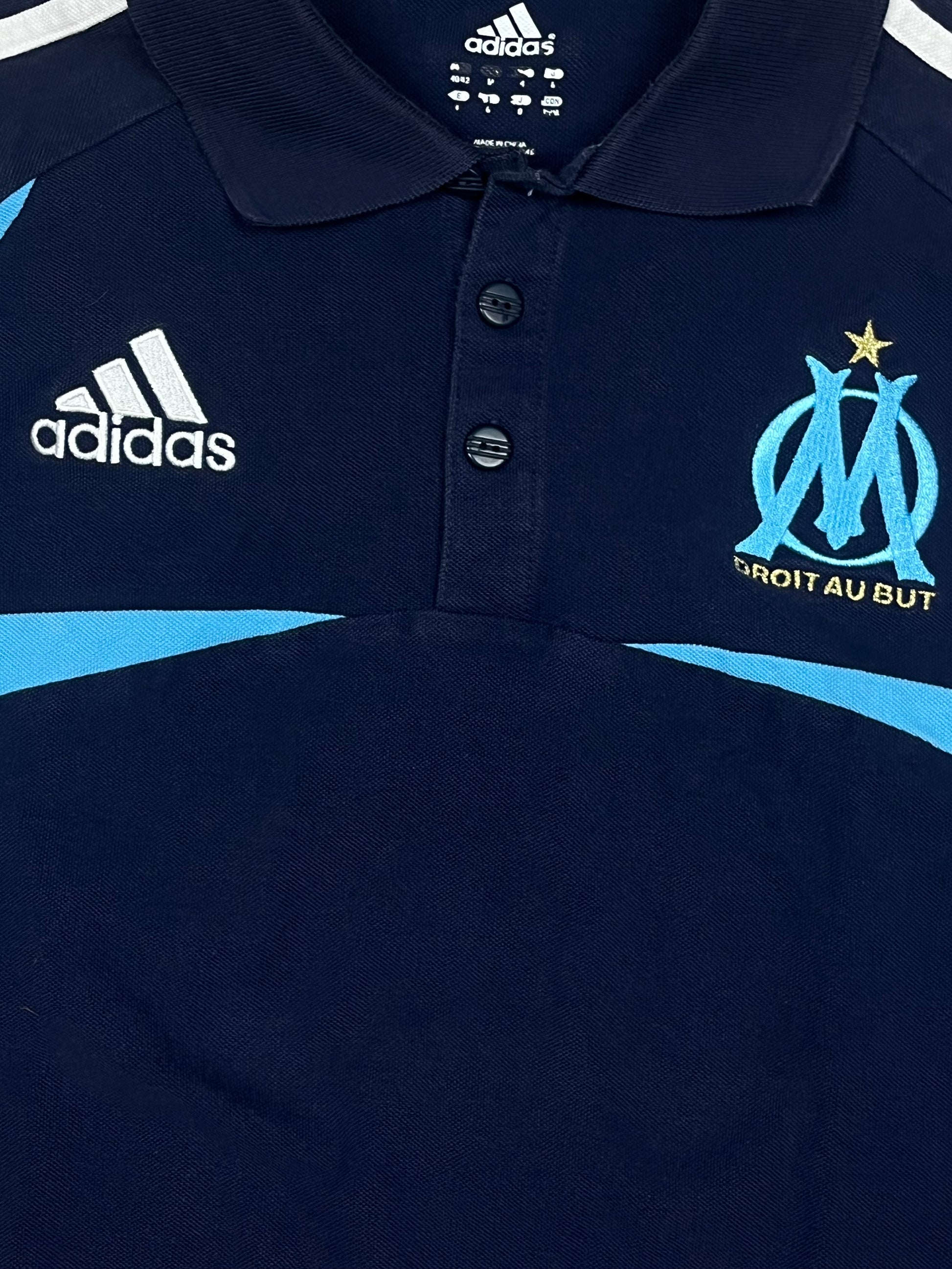 vintage Adidas Olympique Marseille polo {L}