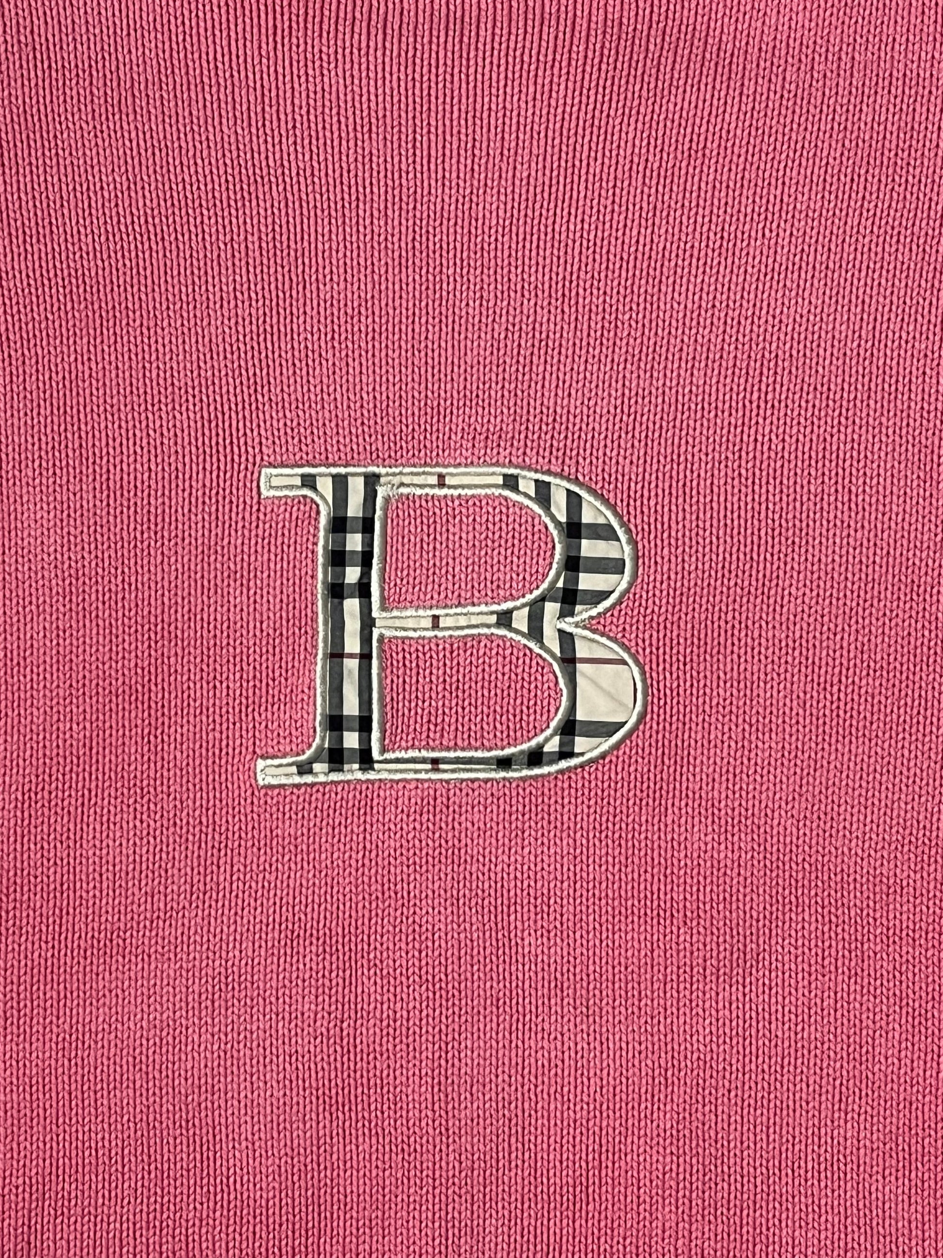 vintage pink Burberry knittedsweater {S}