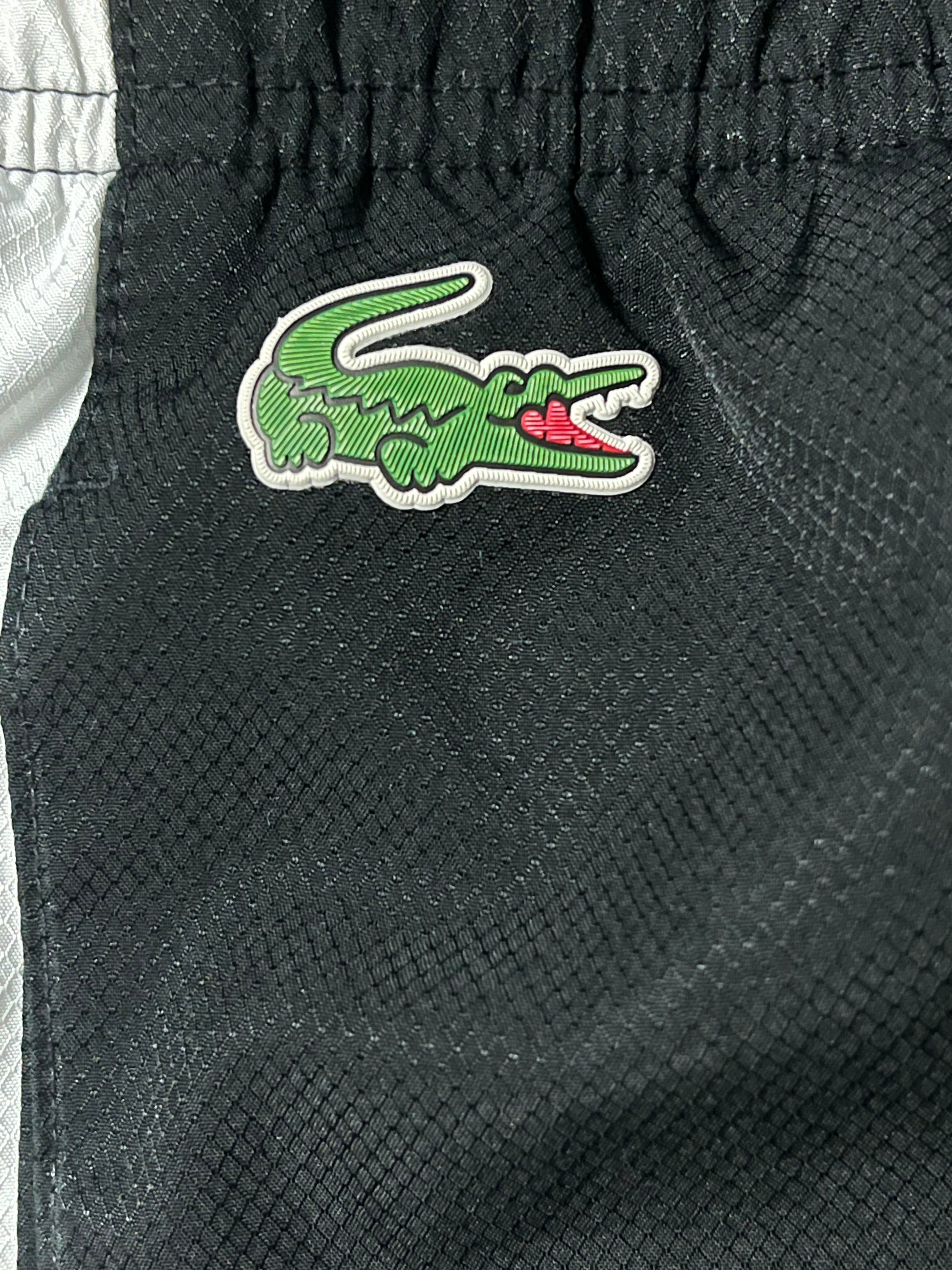 black/white Lacoste trackpants {M}