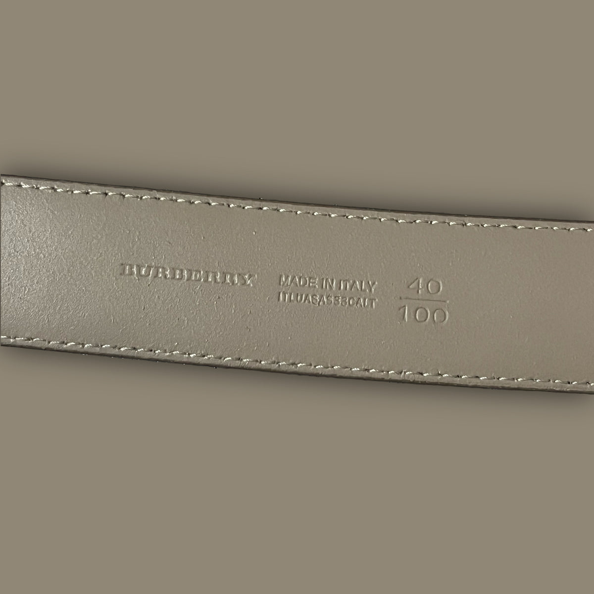 vintage Burberry belt