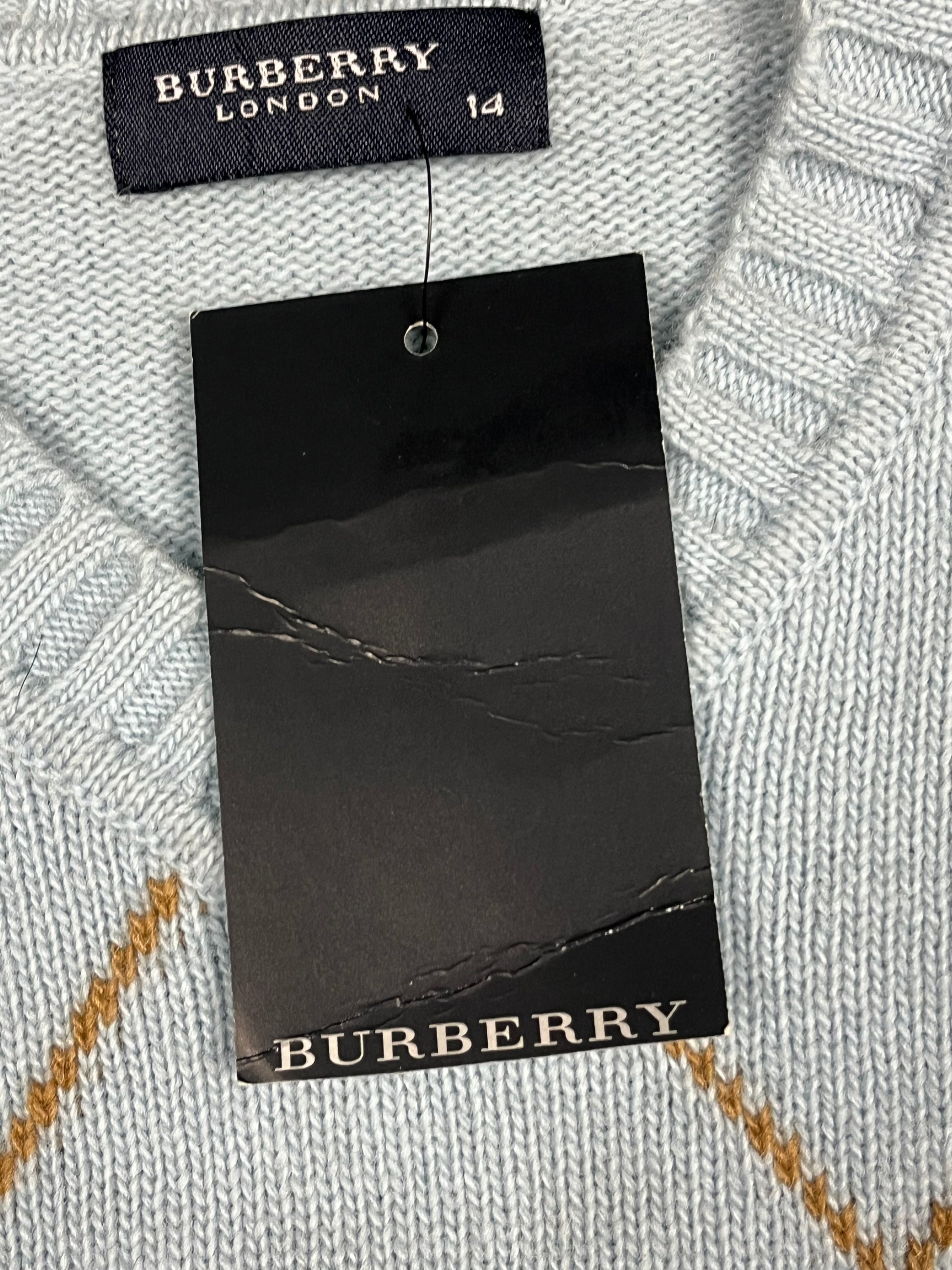 vintage Burberry knittedsweater DSWT {XS}