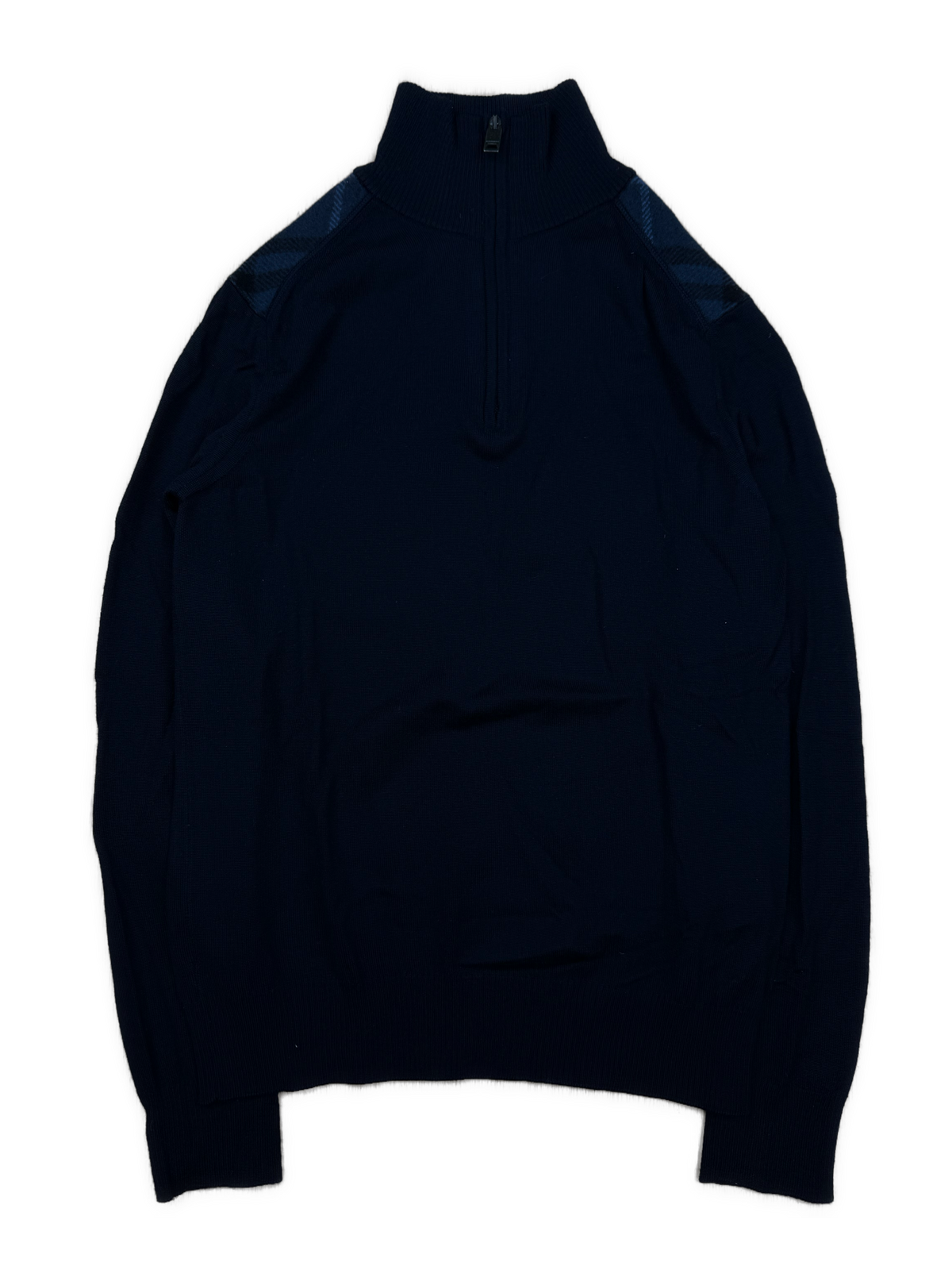 vintage Burberry quarterzip {S}