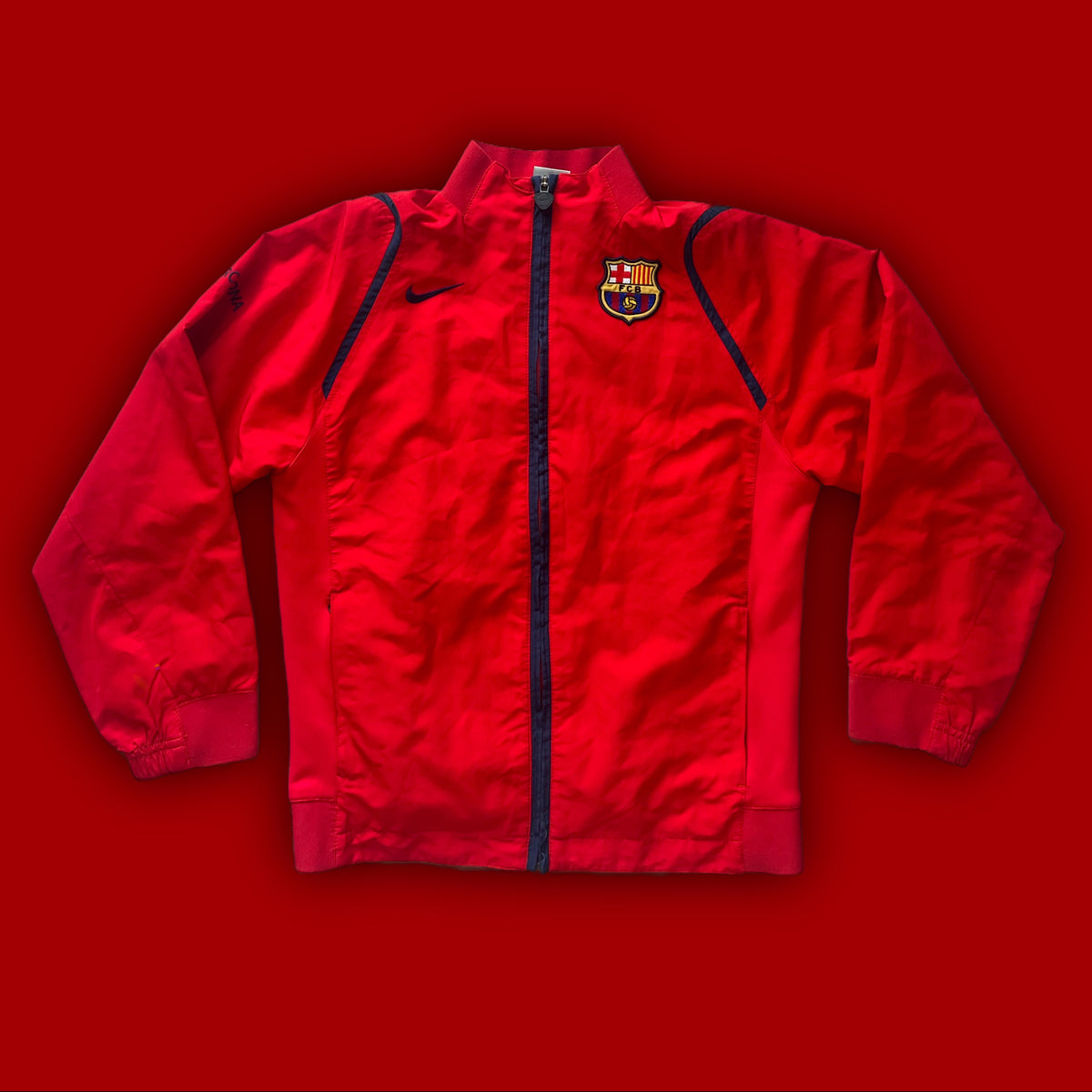 vintage Nike Fc Barcelona windbreaker {XXS}