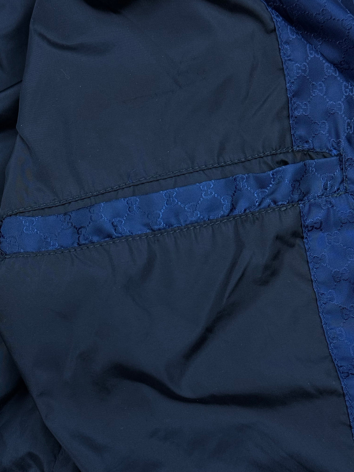 vintage navyblue Gucci monogram windbreaker
