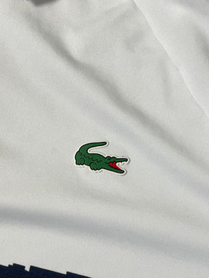 white Lacoste Nova Djokovic polo {M}