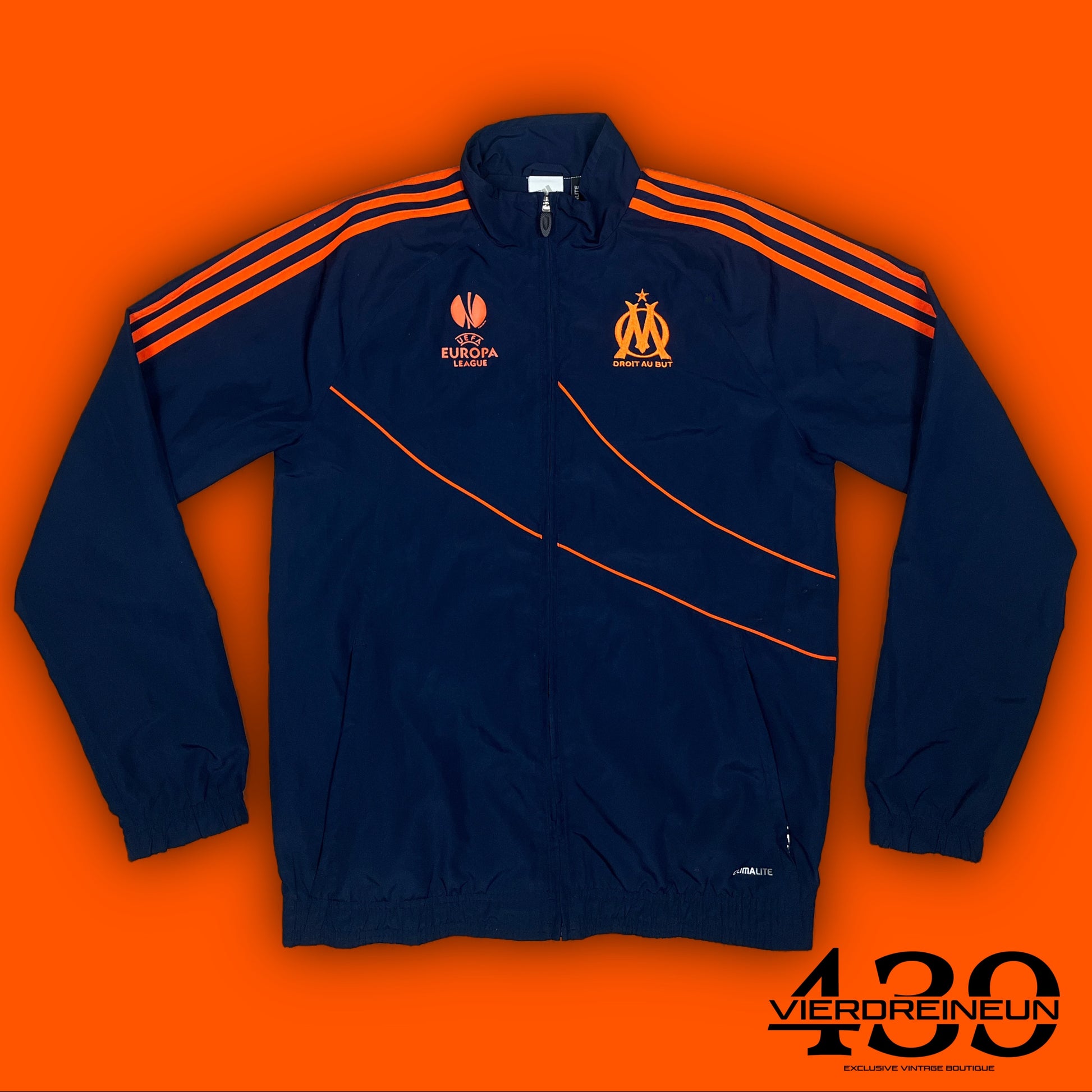 vintage Adidas Olympique Marseille windbreaker {L}