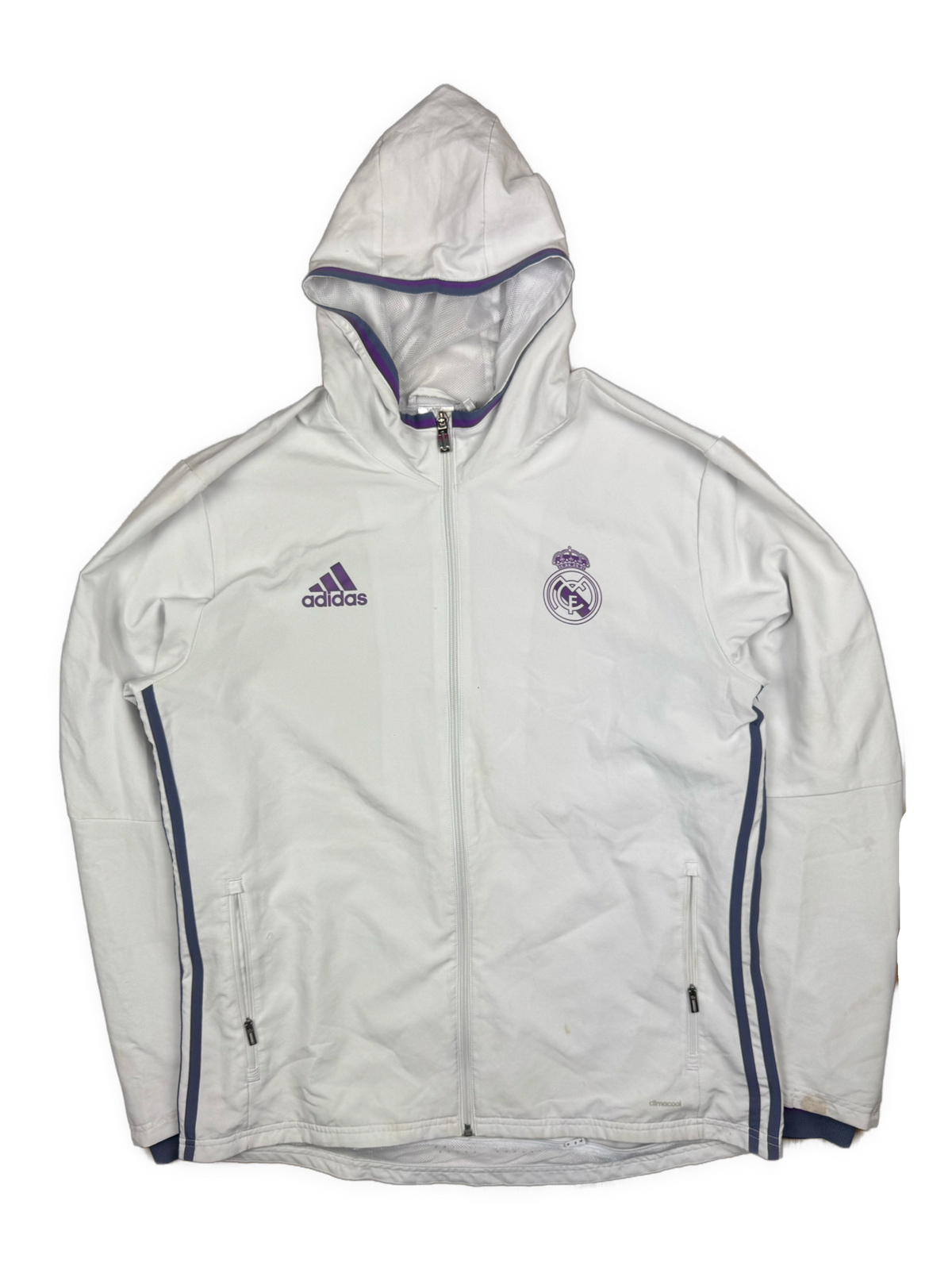 vintage Adidas Real Madrid windbreaker {L}