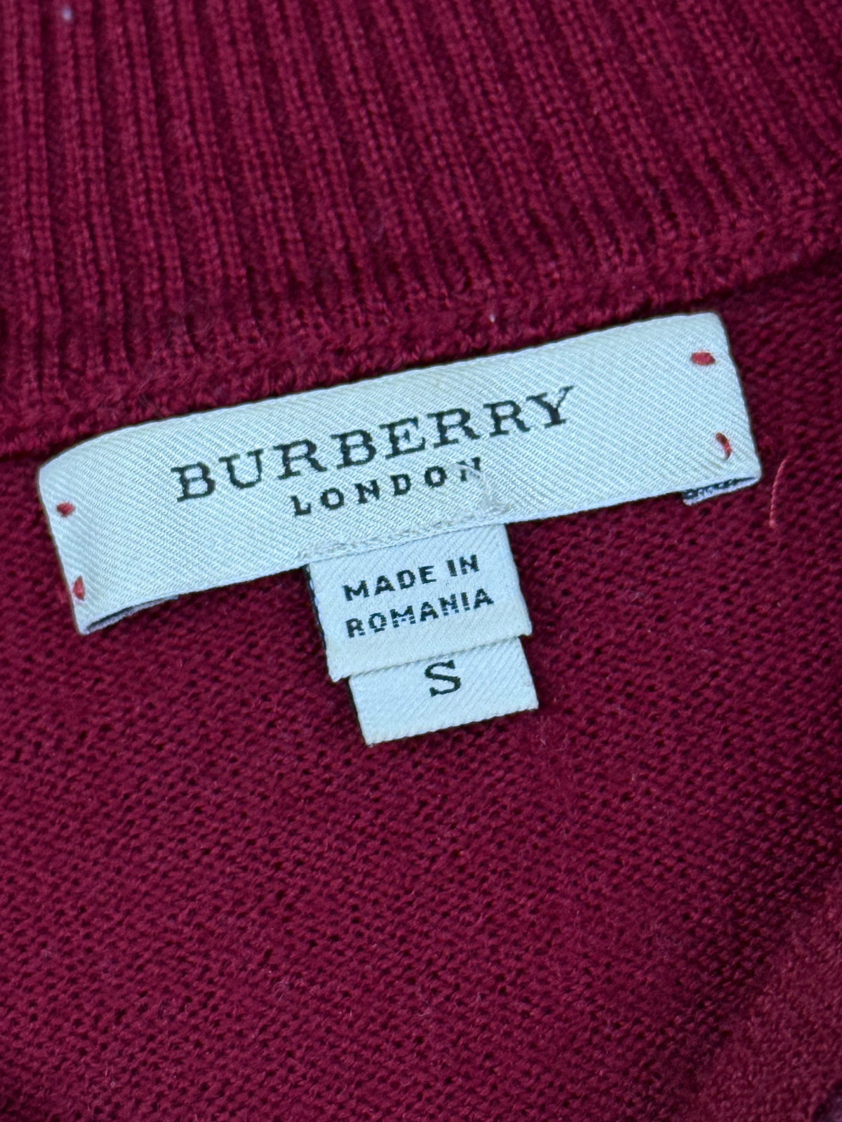 vintage Burberry quarterzip