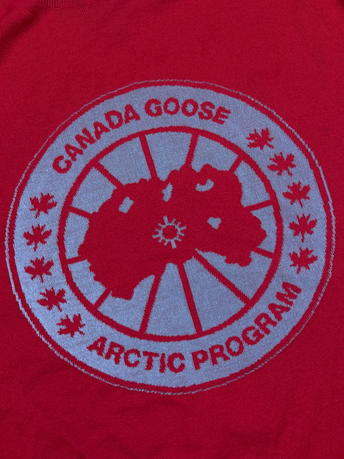 red Canada Goose knittedsweater