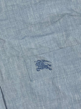 Load image into Gallery viewer, vintage babyblue Burberry shirt {S}
