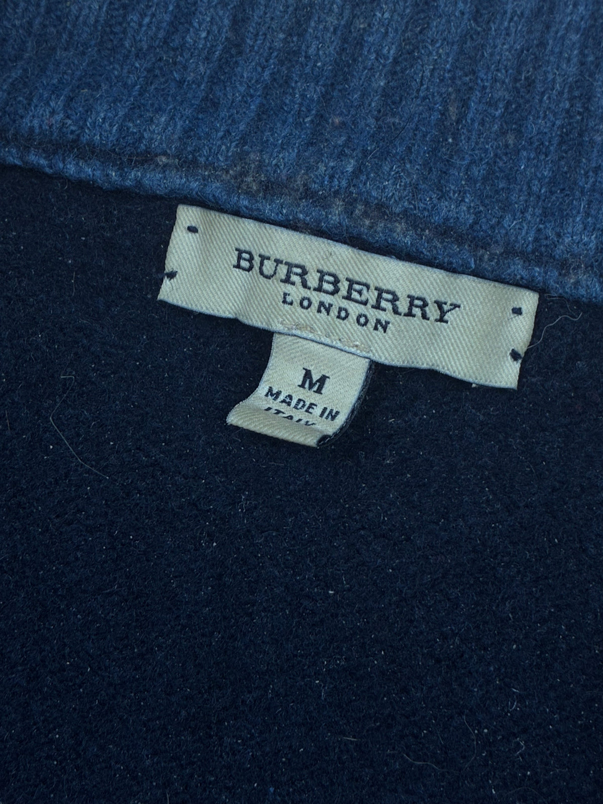 vintage Burberry quarter zip {M}