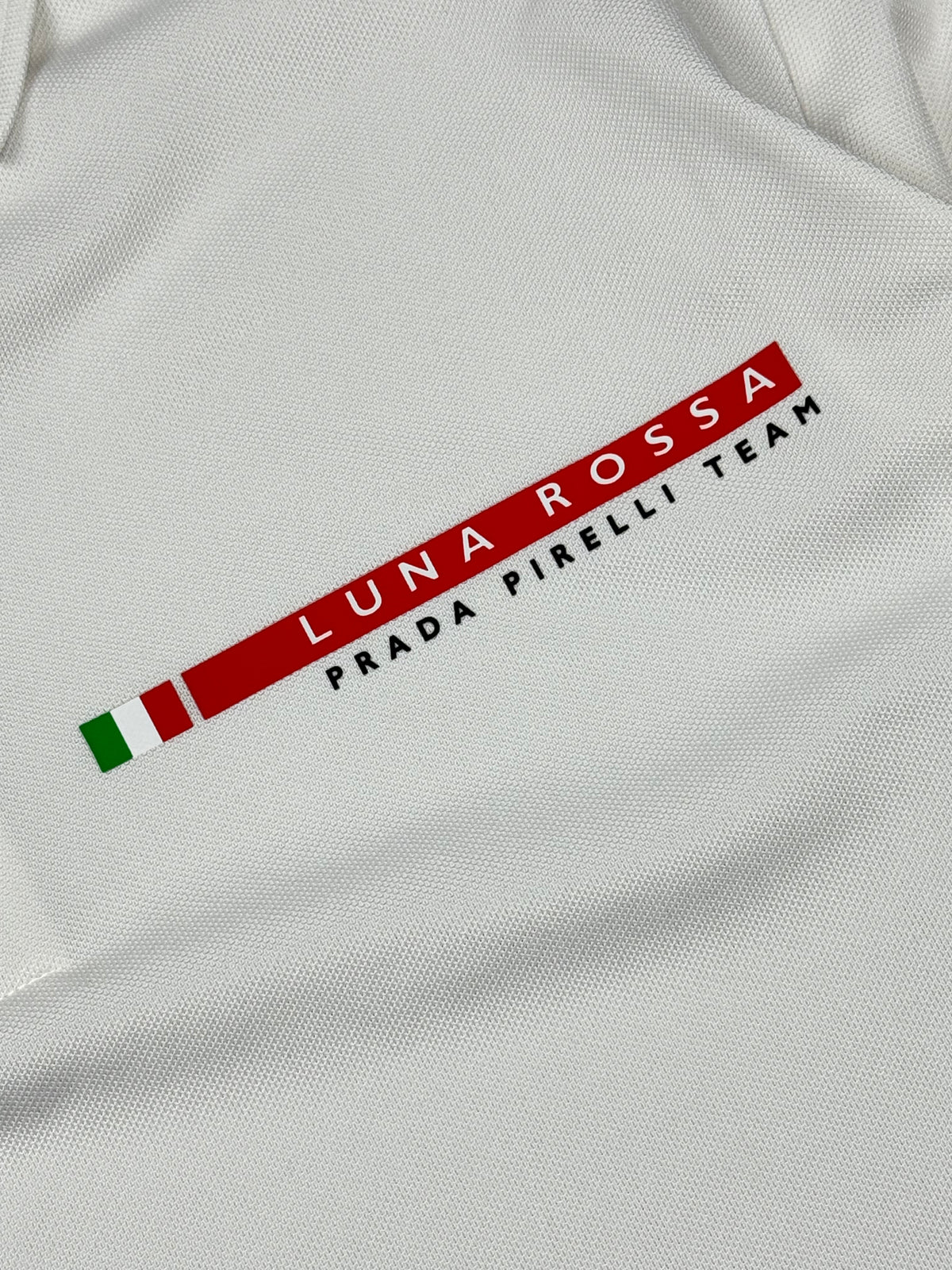 white Prada Luna Rossa polo long