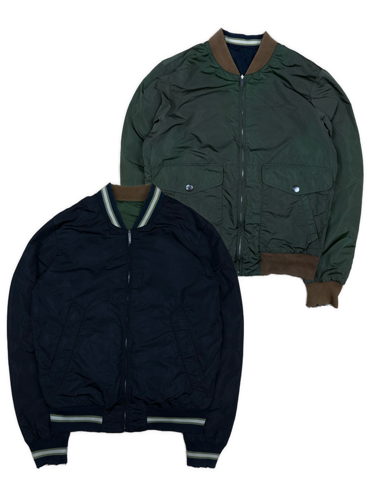 vintage reversible Gucci windbreaker {S}