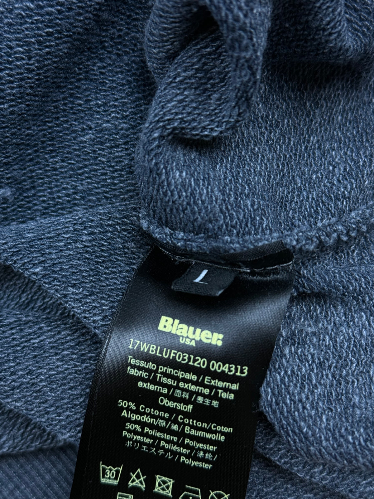 vintage navyblue Blauer sweater {L}