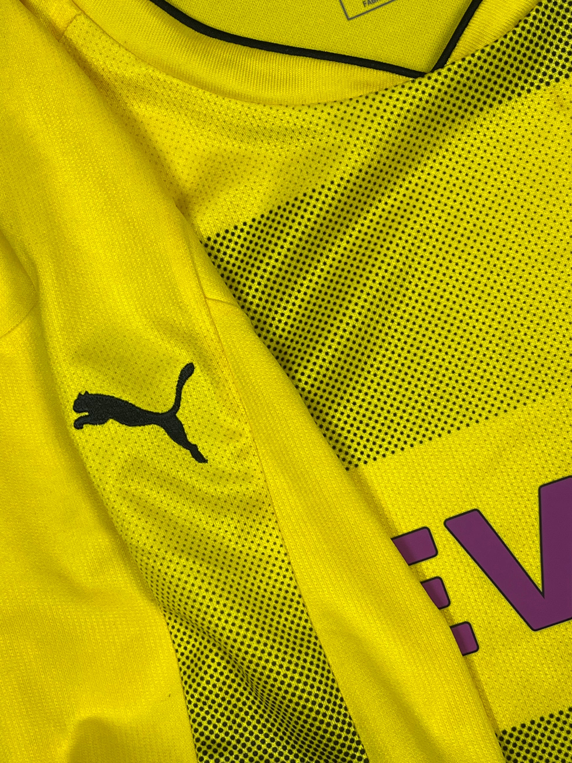 yellow puma Borussia Dortmund 2017-2018 home jersey {XL}