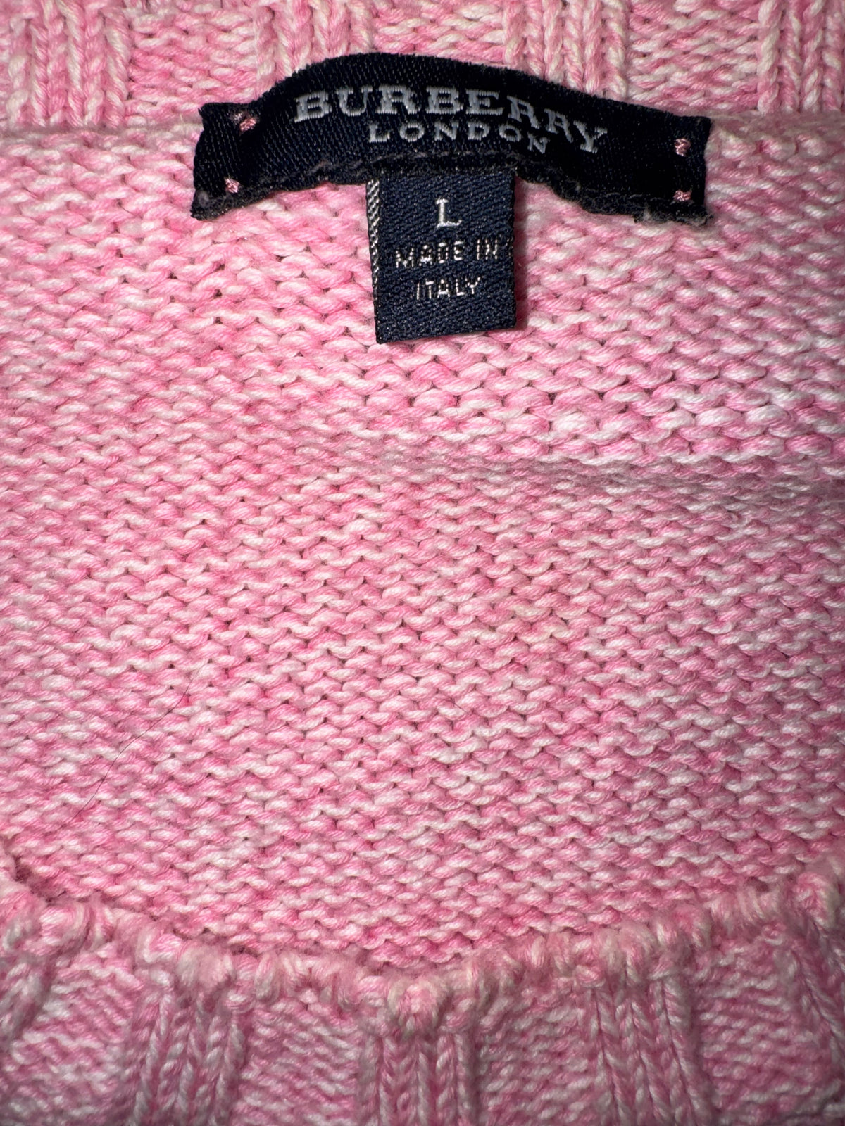 vintage Burberry knittedsweater {L}