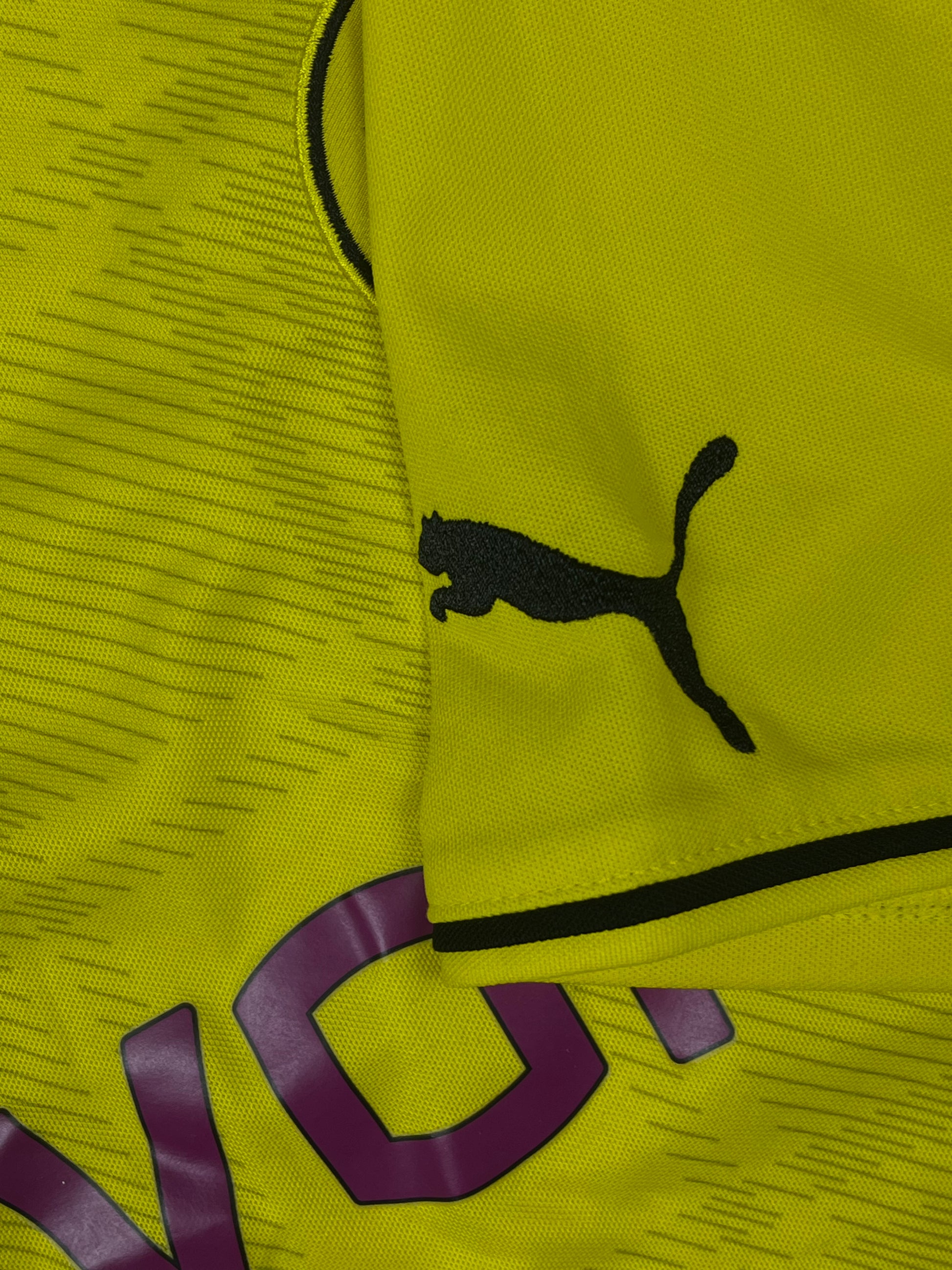 yellow Puma Borussia Dortmund 2013-2014 home jersey {XXL}