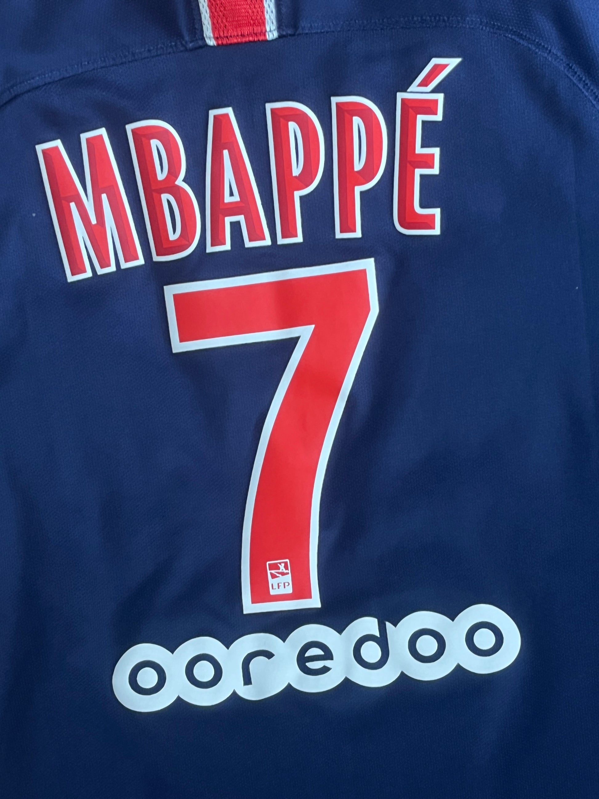 navyblue Nike PSG Paris Saint Germain MBAPPE7 2018-2019 home jersey {XS}