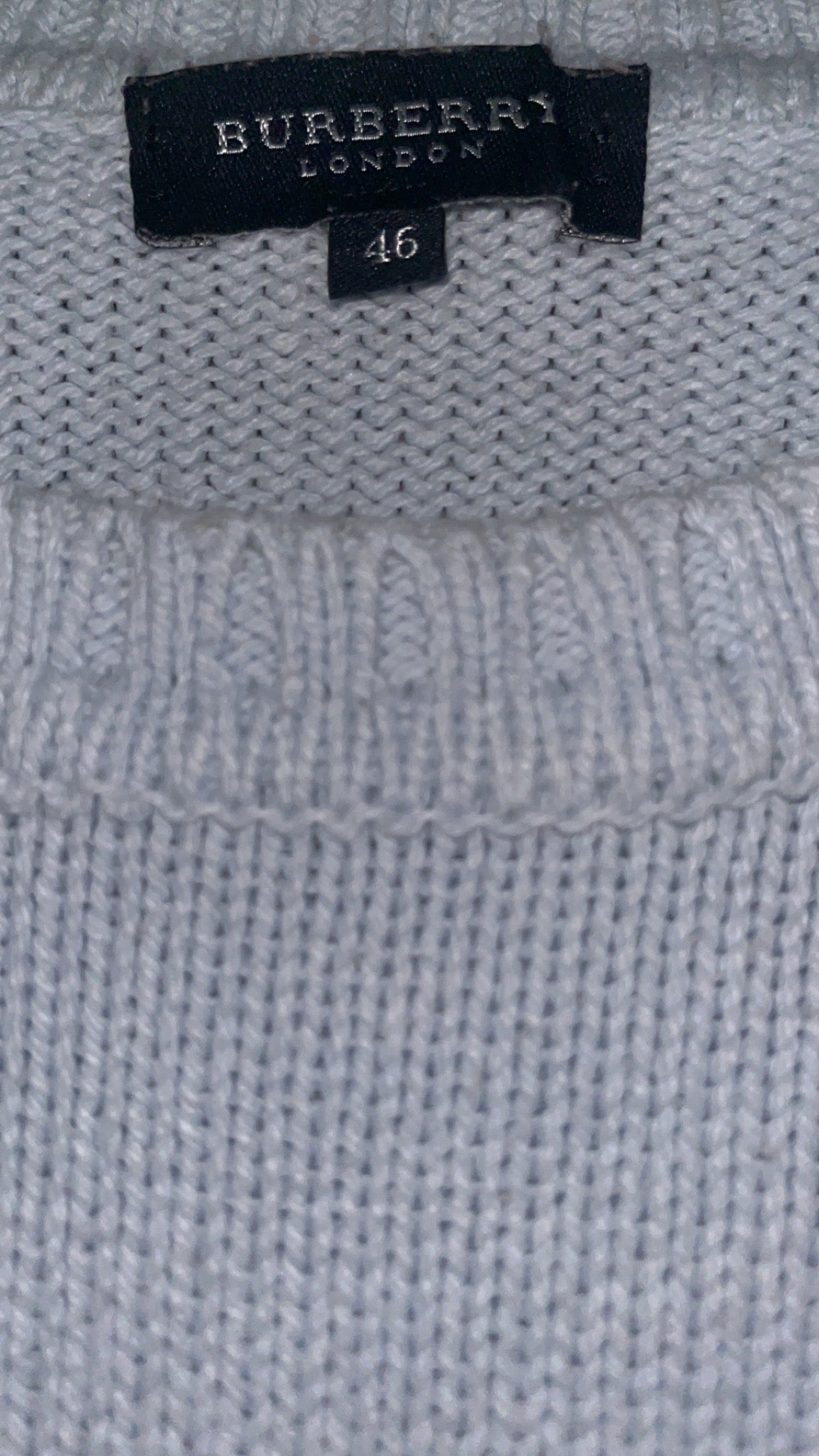 vintage babyblue Burberry knittedsweater {S}