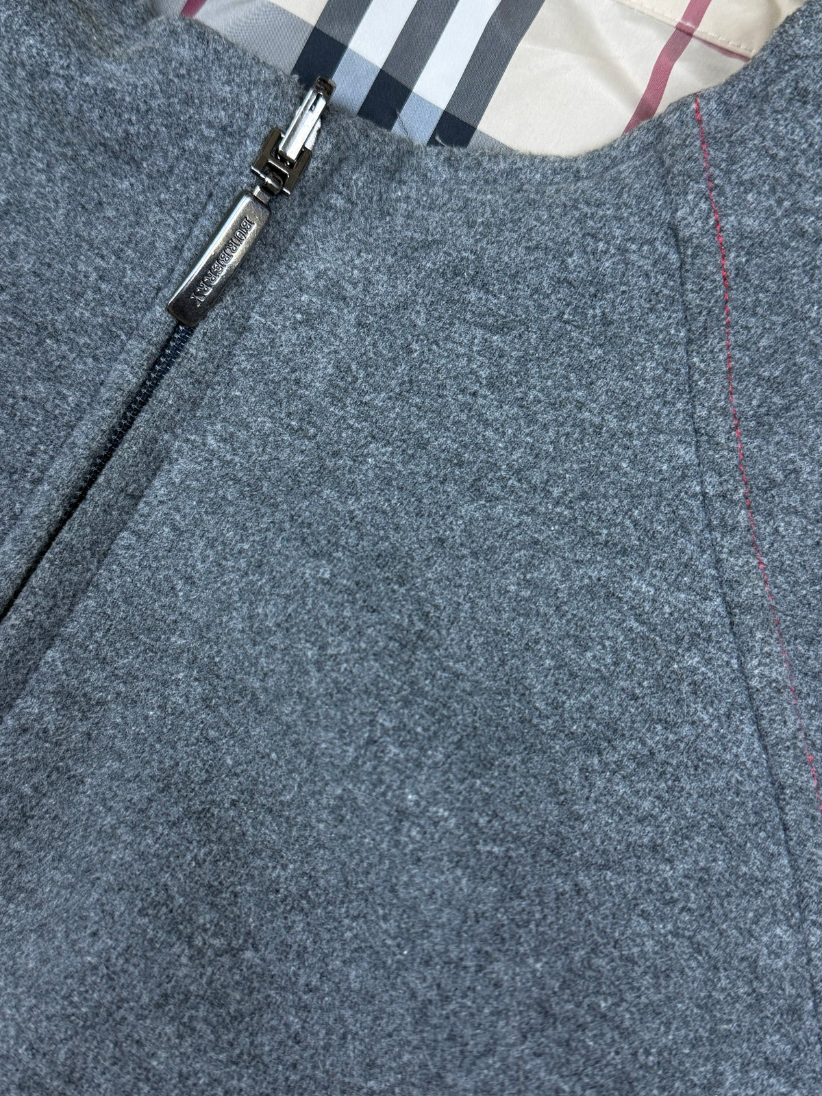 vintage Burberry reversible sweatjacket {S}