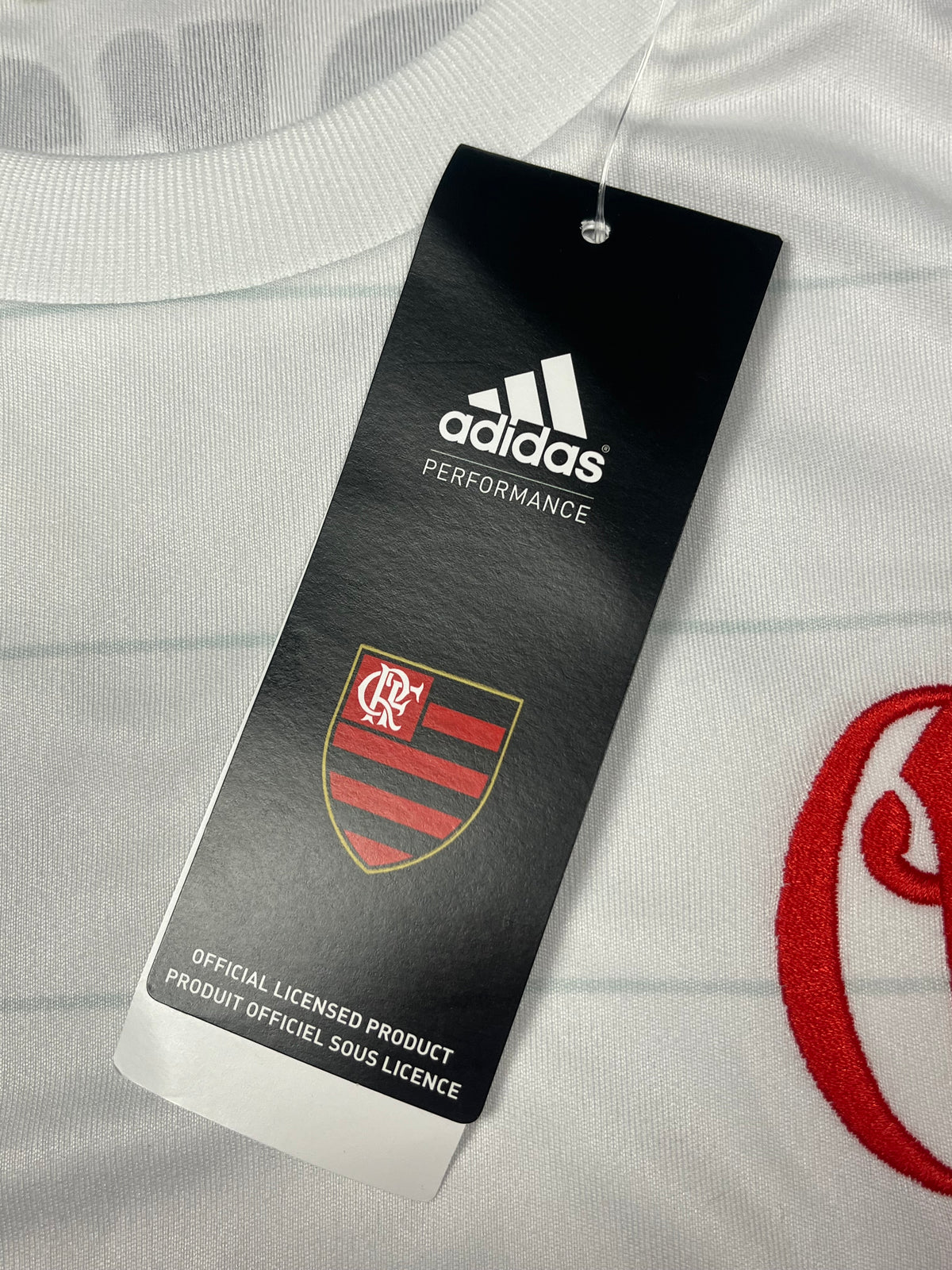white Adidas CRF Flamengo 2015-2016 away jersey DSWT {L}