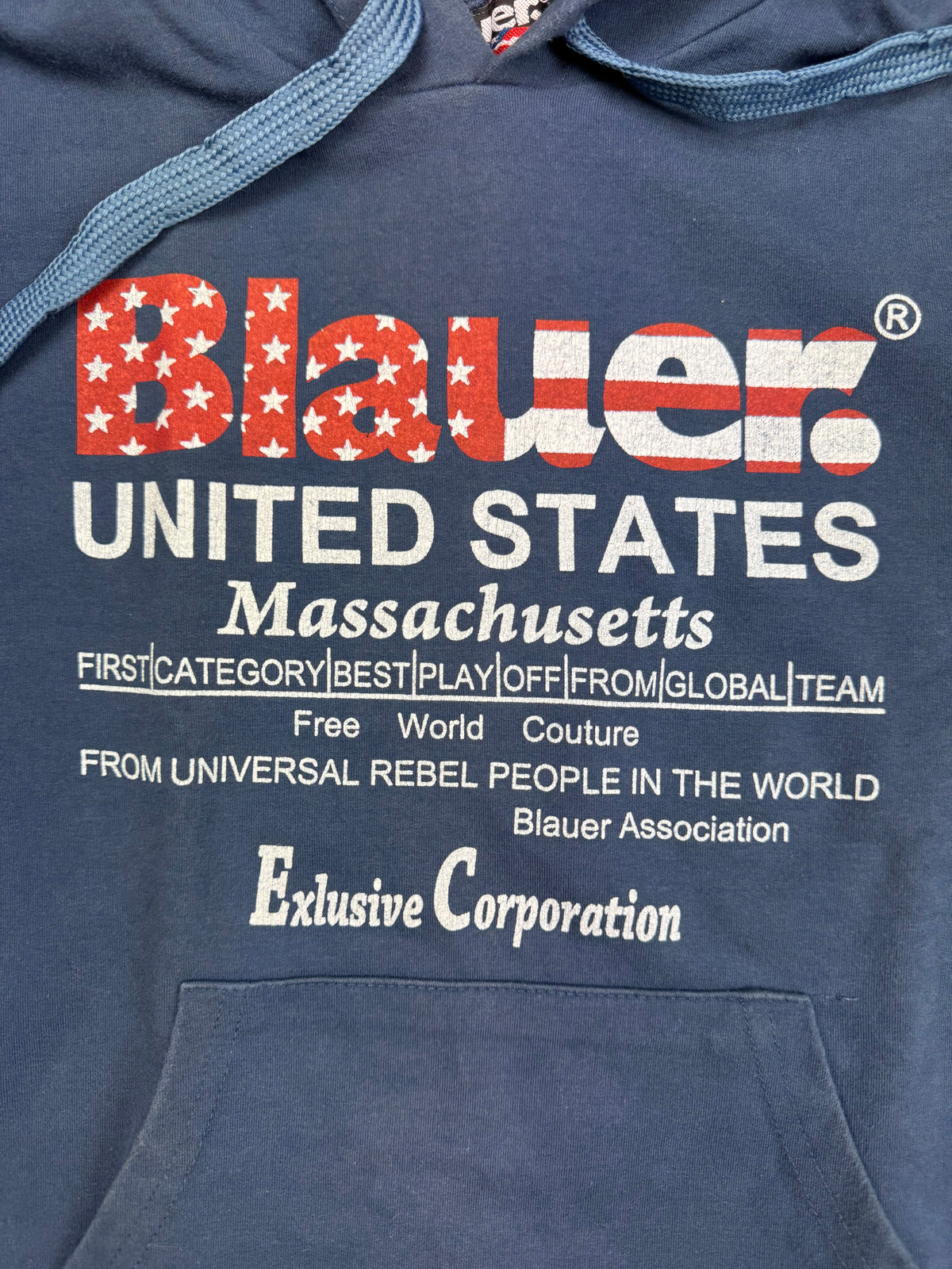 vintage Blauer hoodie {M}