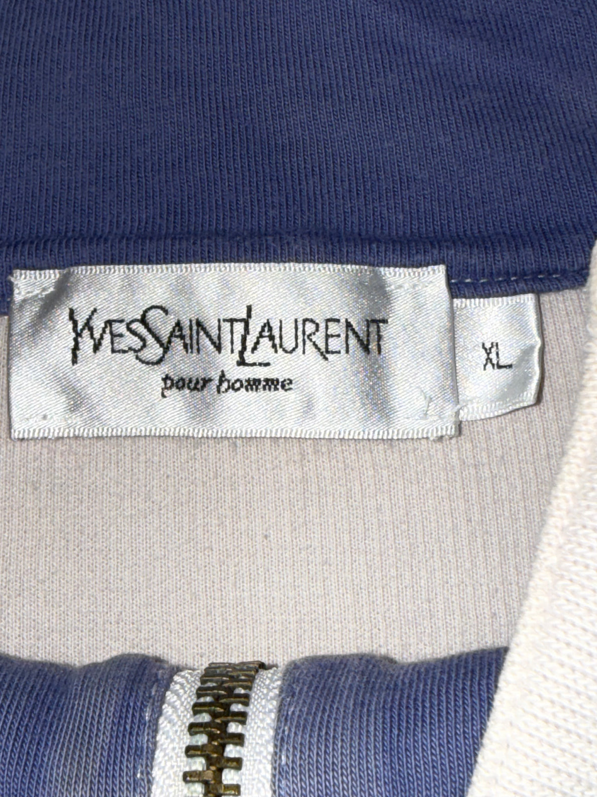 vintage YSL Yves Saint Laurent sweatjacket {XL}