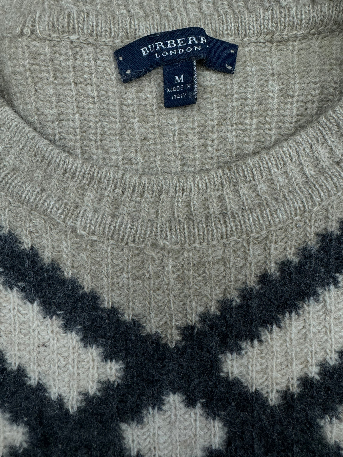 vintage Burberry knittedsweater {M}