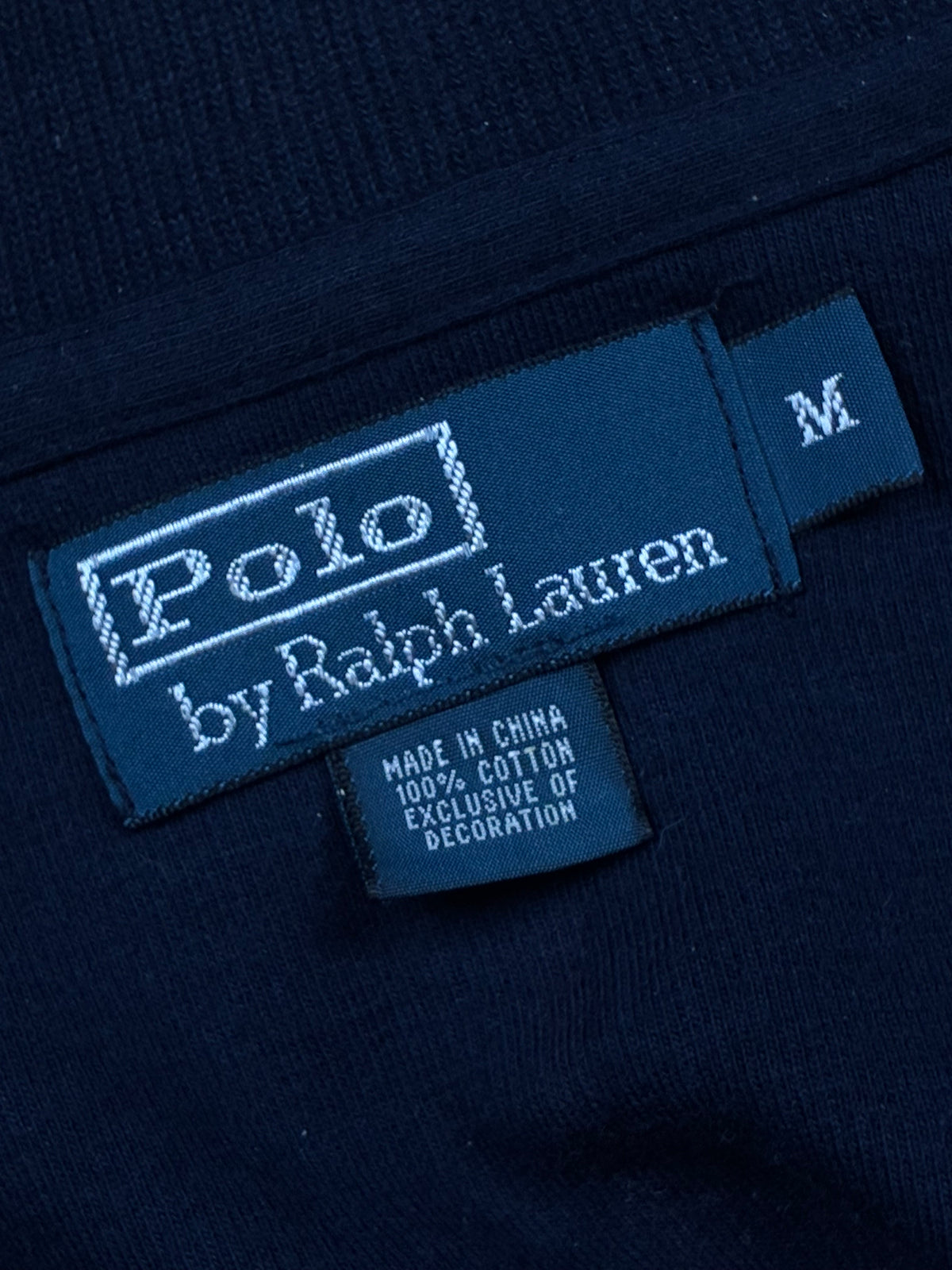 vintage navyblue Polo Ralph Lauren quarterzip {M}
