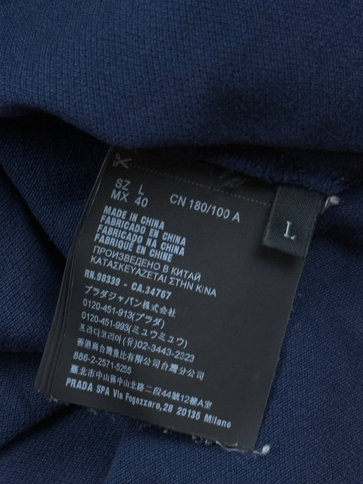 navyblue Prada polo