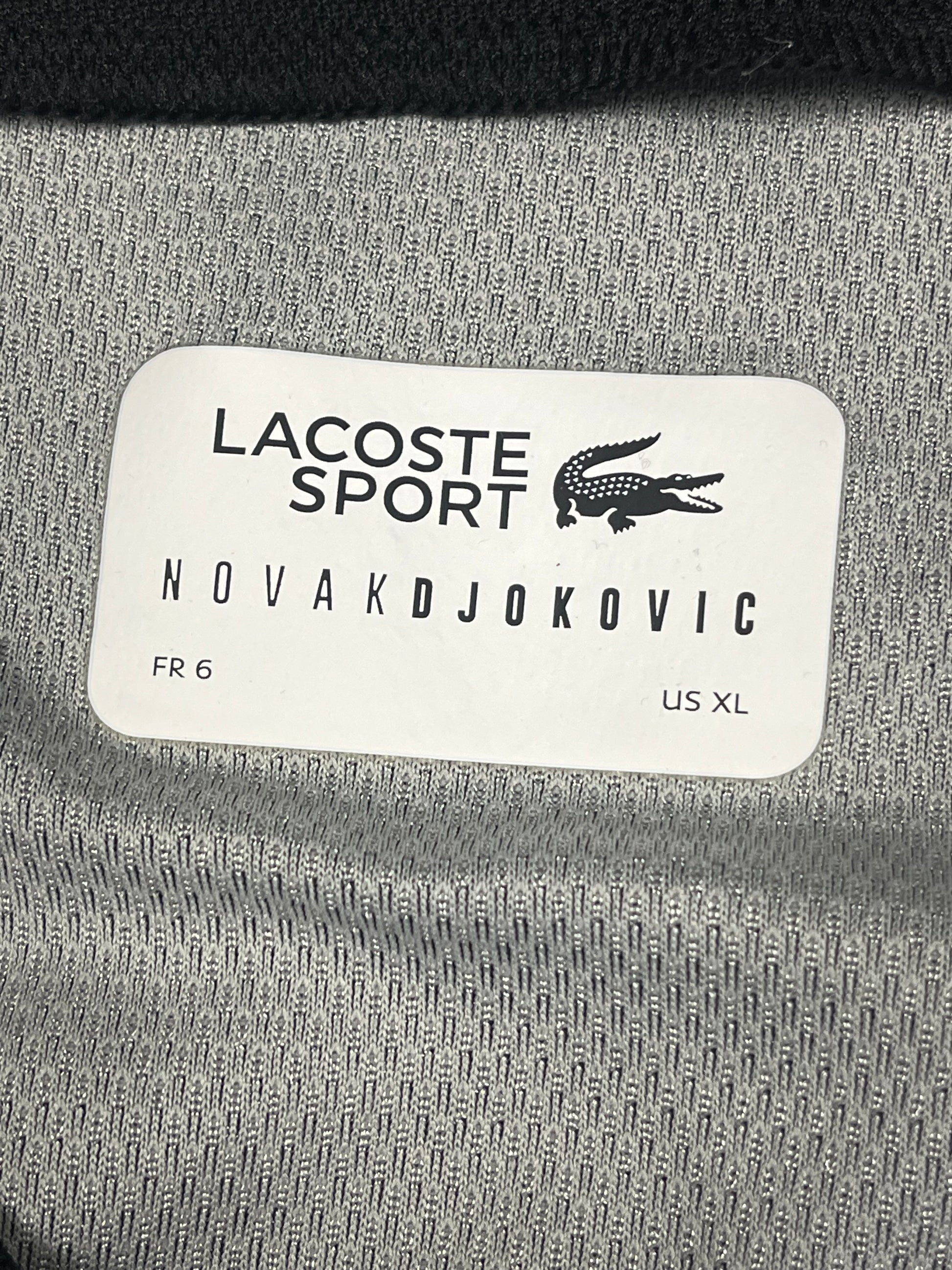 black Lacoste Nova Djokovic jersey {XL}