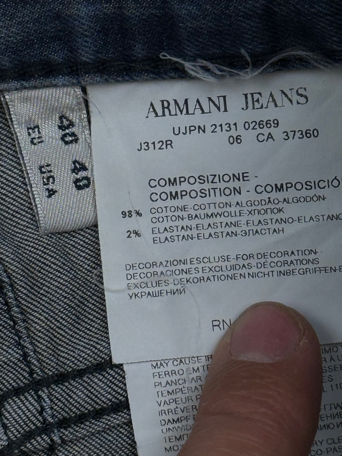vintage Armani jeans