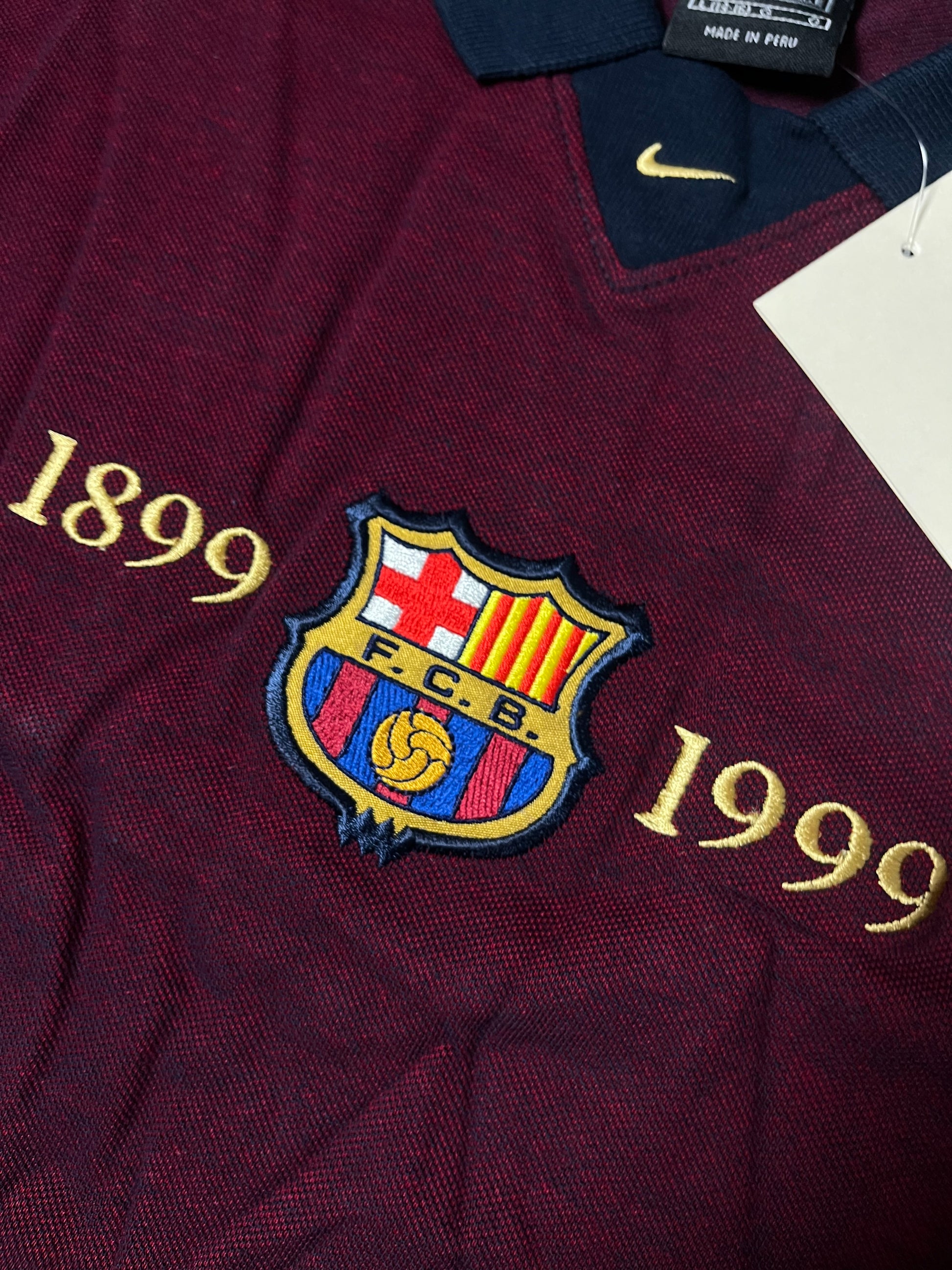 vintage Nike Fc Barcelona polo 1999-2000 DSWT {XS}