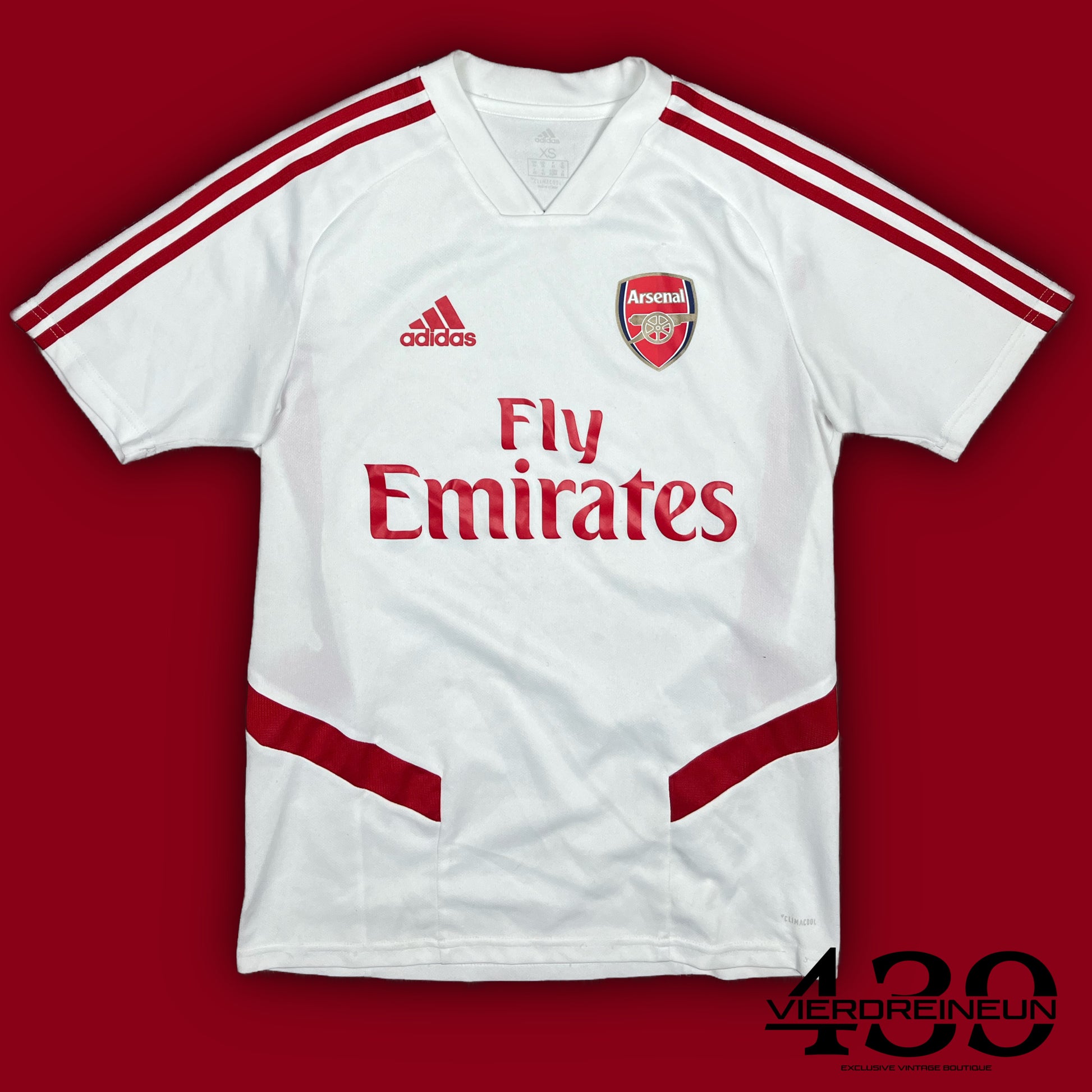 white Adidas Fc Arsenal trainingjersey {XS}