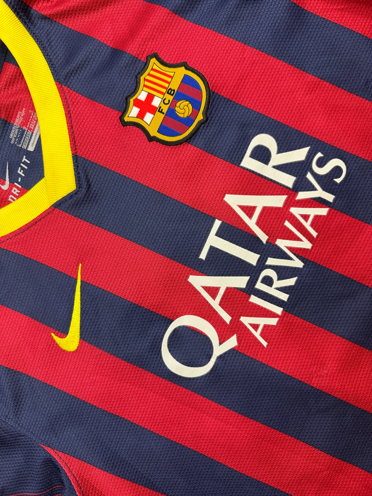 vintage Nike Fc Barcelona home jersey MESSI10 {XS}