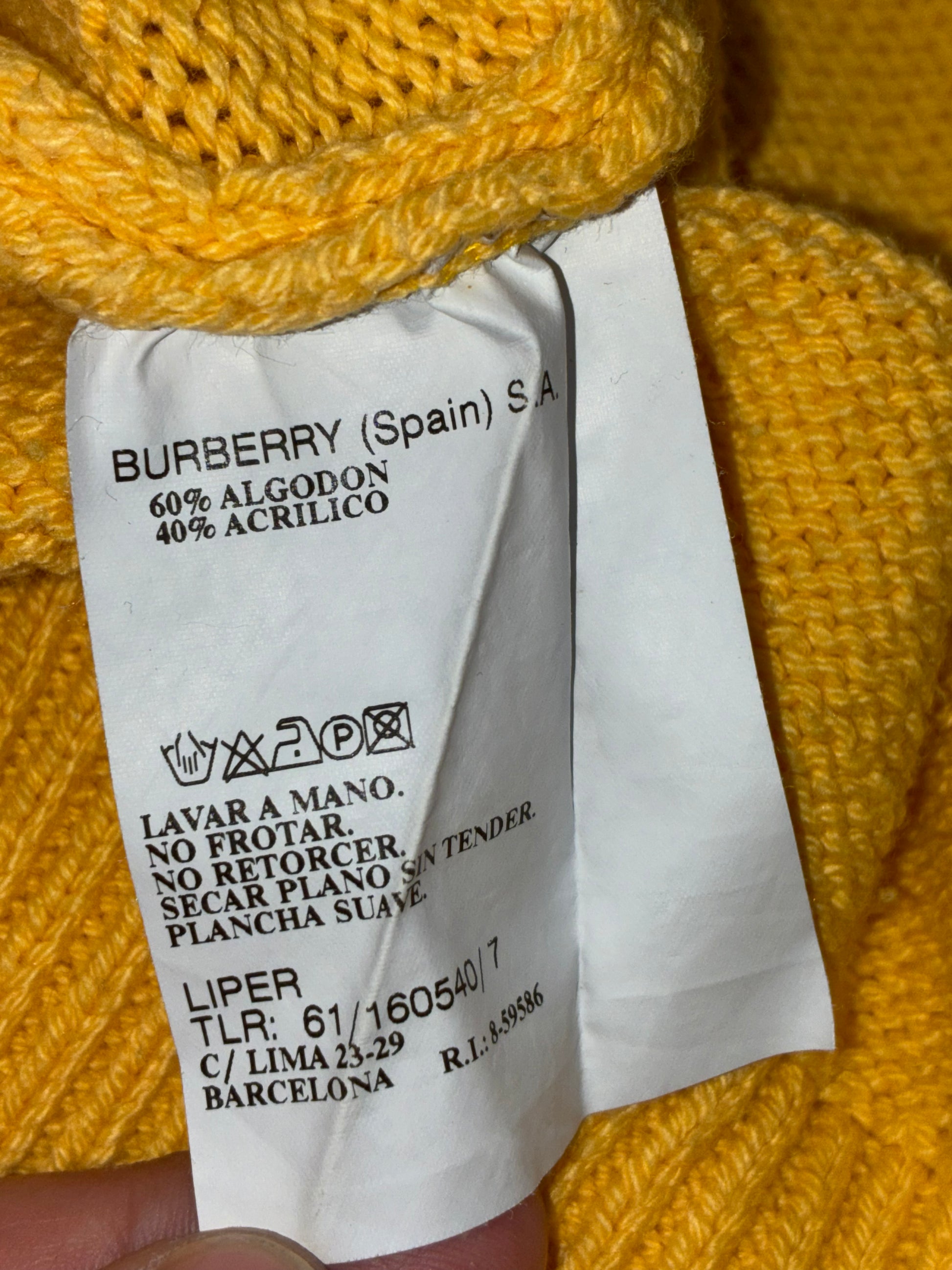 vintage Burberry knittedsweater {L}