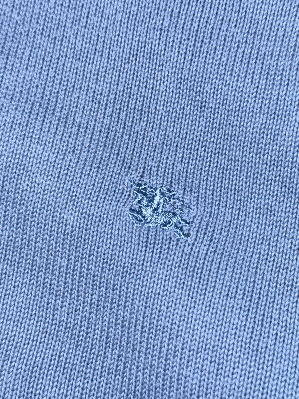 vintage babyblue Burberry quarterzip {M}