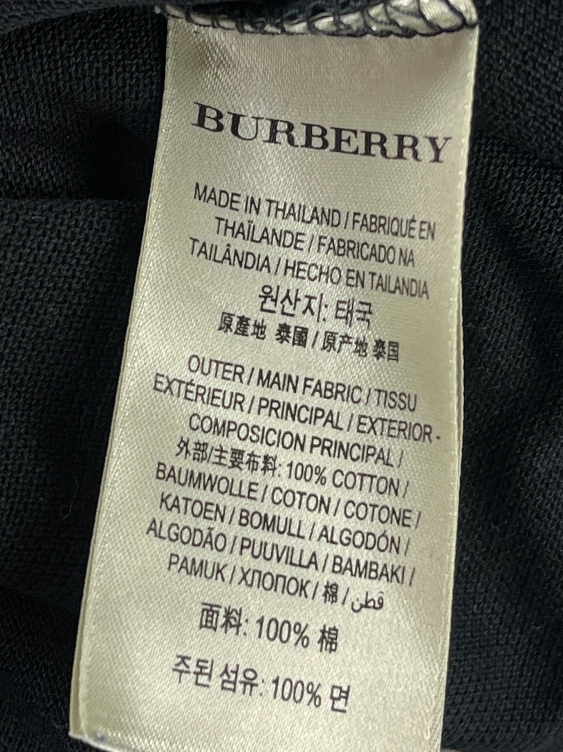 vintage Burberry polo long {S}